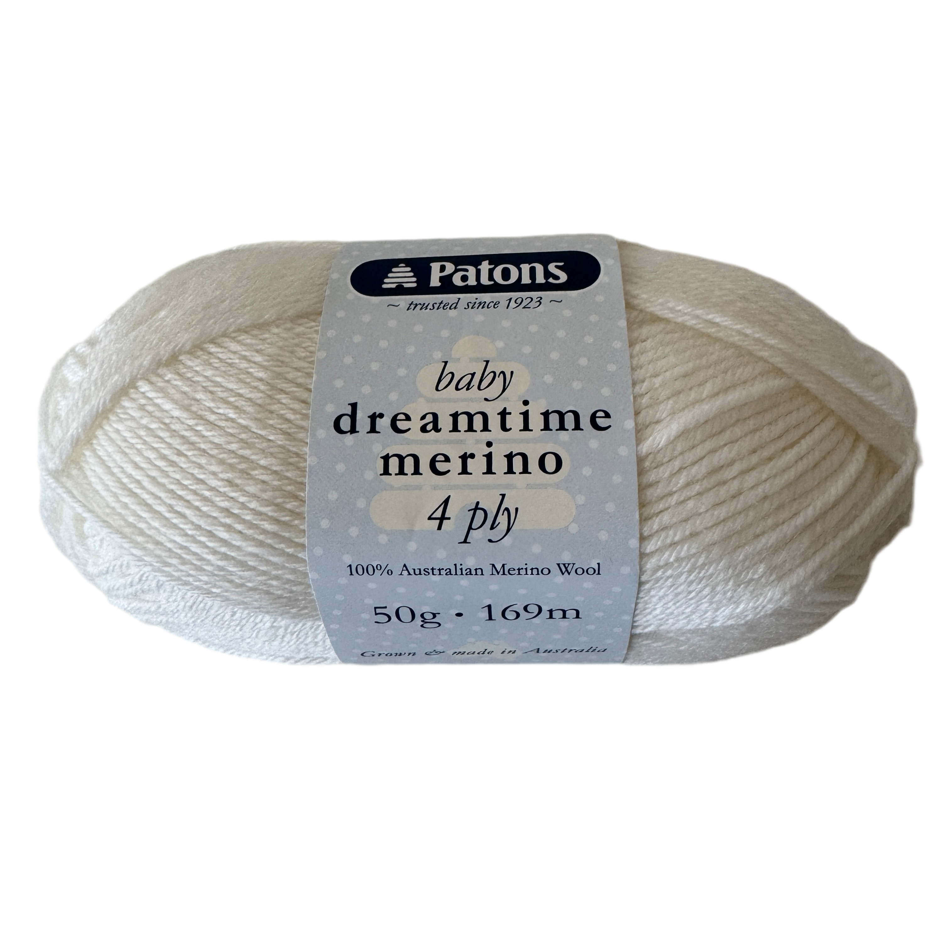 Patons Dreamtime Merino 4 Ply Yarn White