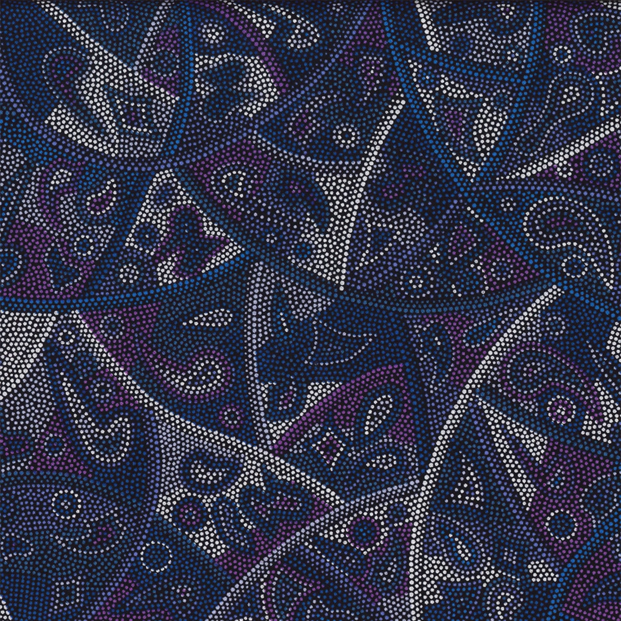 Aboriginal Design: Looking Around in Purple by Gregory Mathews