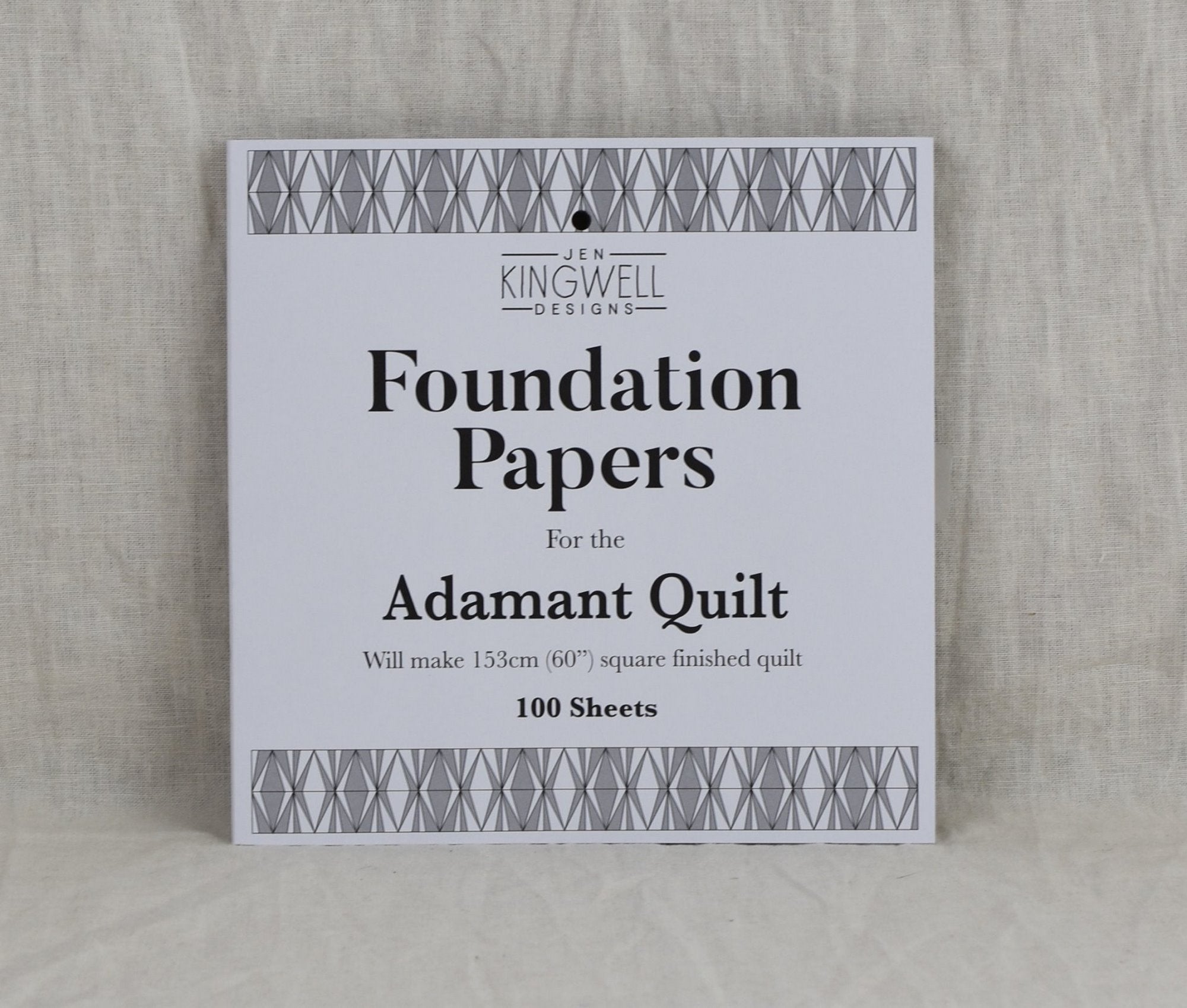 Jen Kingwell Designs: Adamant Quilt Foundation Papers Only