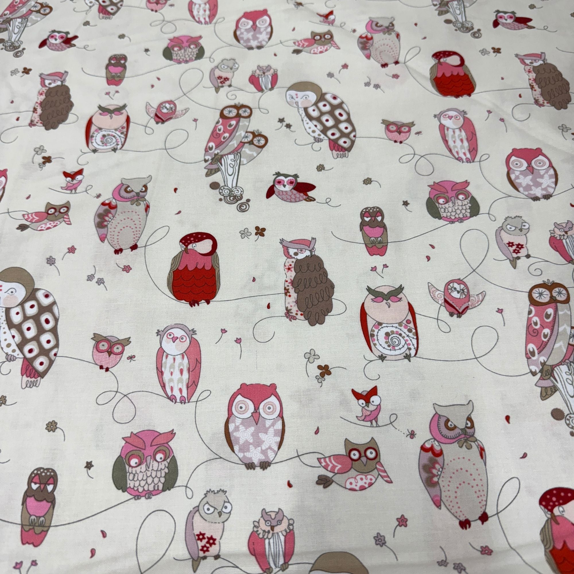 Alexander Henry In th Kitchen Spotted Owl Oyster Pink 6974G