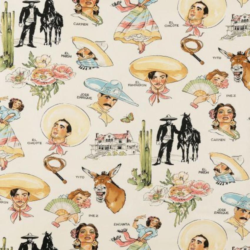 Alexander Henry Fabrics: Folklorico Hacienda Tea 8855A