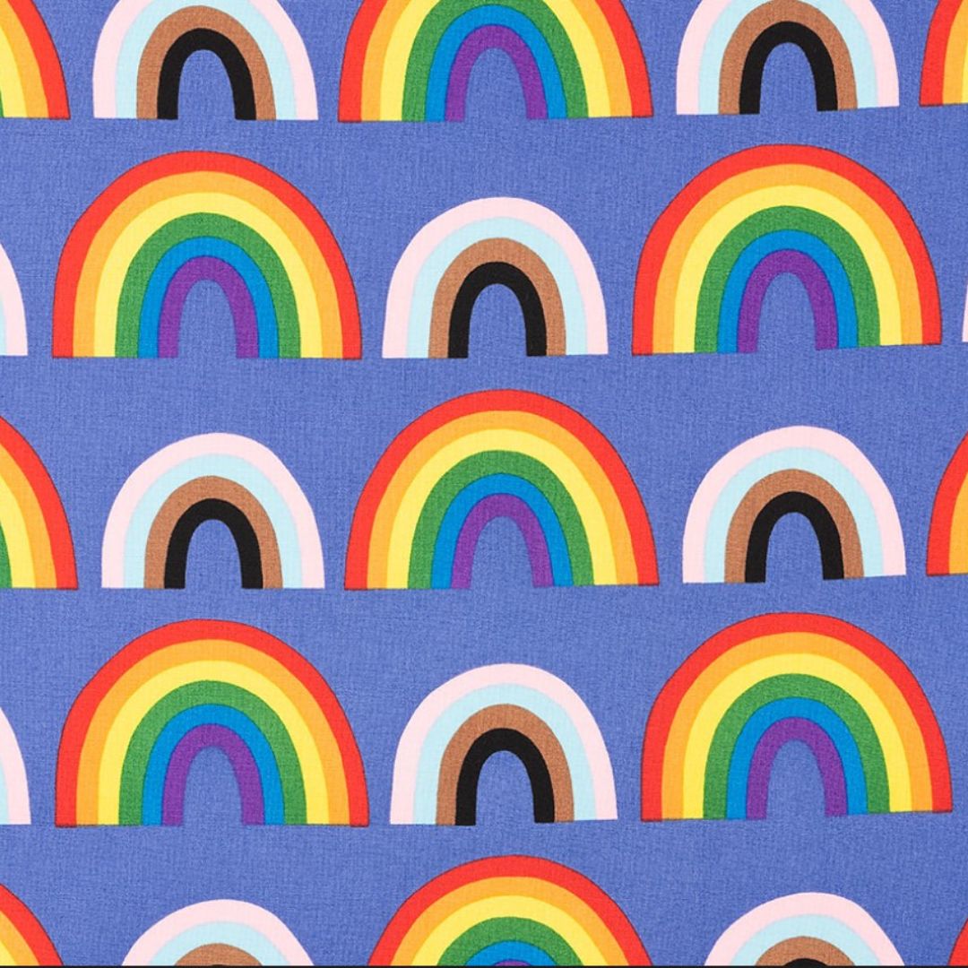 Alexander Henry Love Is Love Double Rainbow Blue 8944B