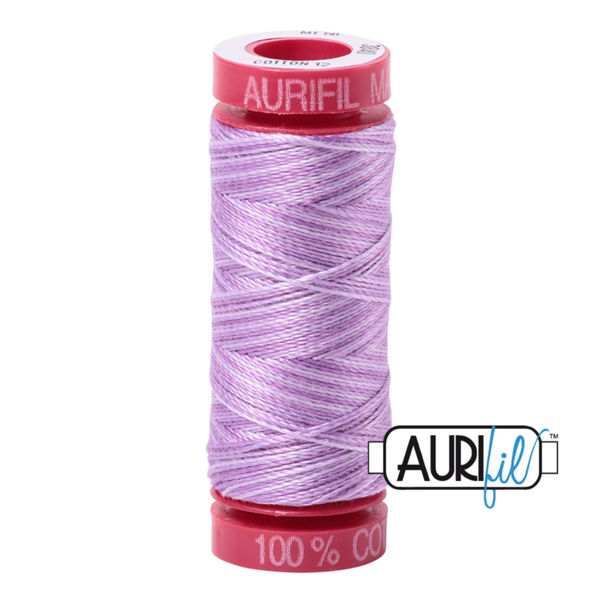Aurifil Cotton Mako 3840 Variegated Fresh Lilac Thread Ne 12 50m