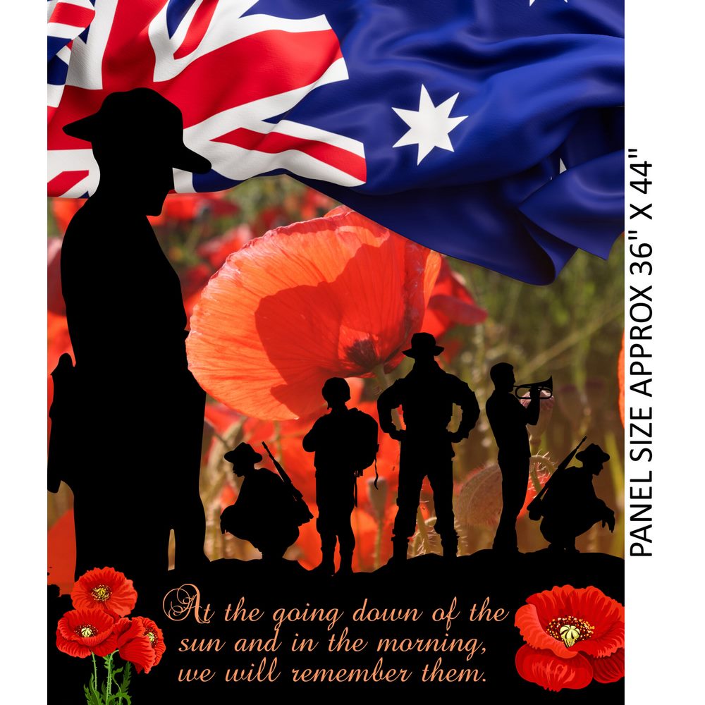 Remembering II: Anzac Flag 36 Inch Panel