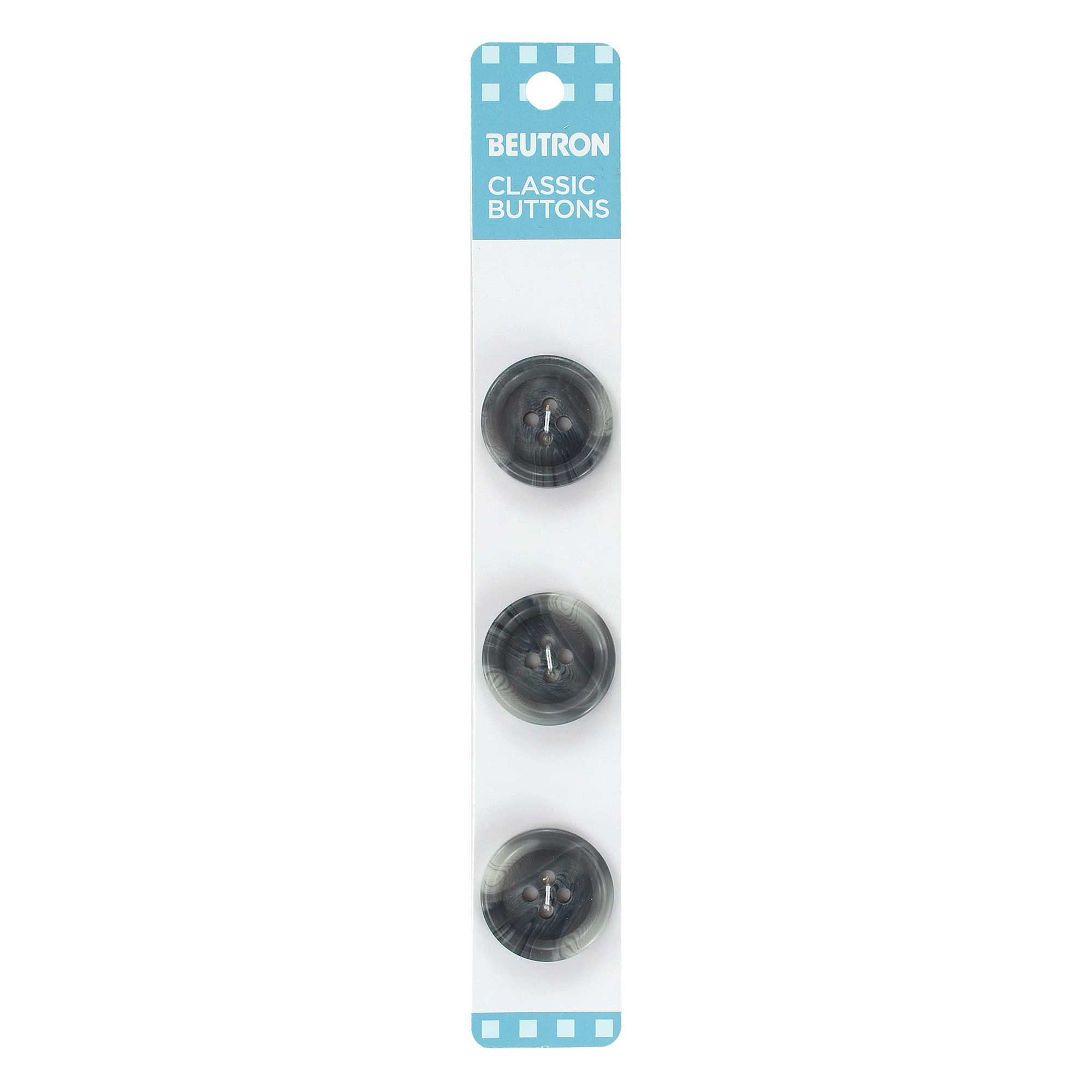 BEUTRON BUTTONS Classic 20mm Grey