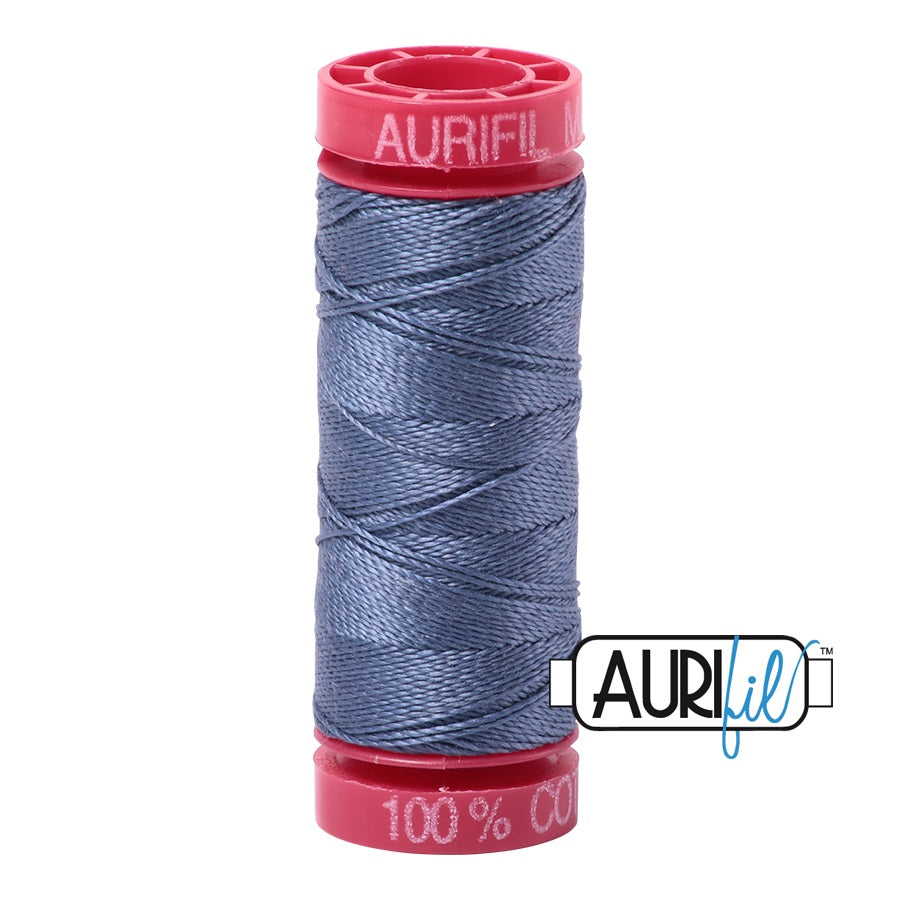 Aurifil Cotton Mako 1248 Dark Grey Blue