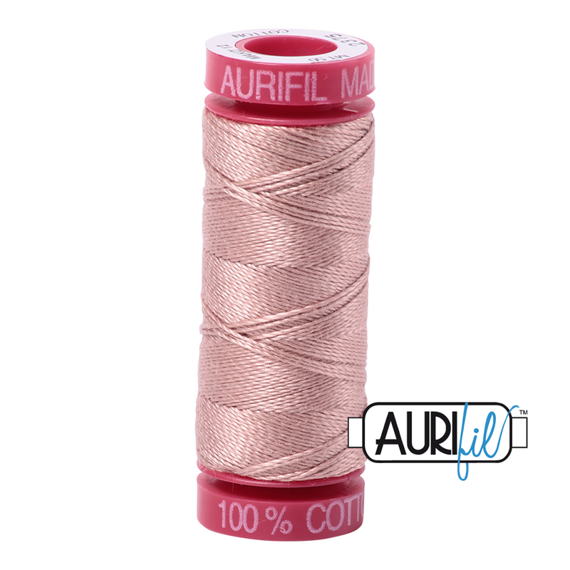Aurifil Cotton Mako 2375 Antique Blush Thread Ne 12 50m