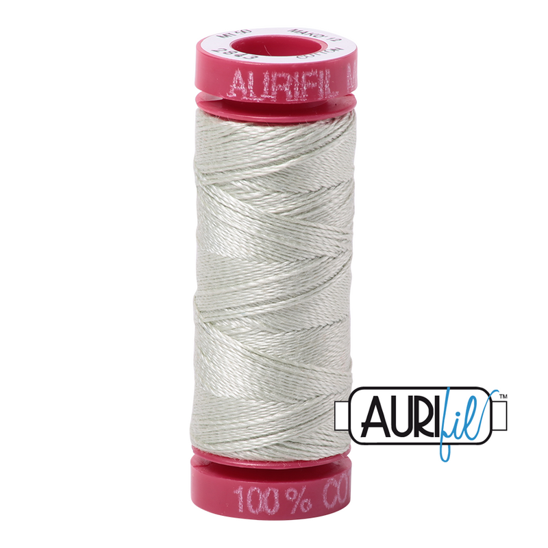 Aurifil Cotton Mako 2843 Light Grey Green Thread Ne 12 50m