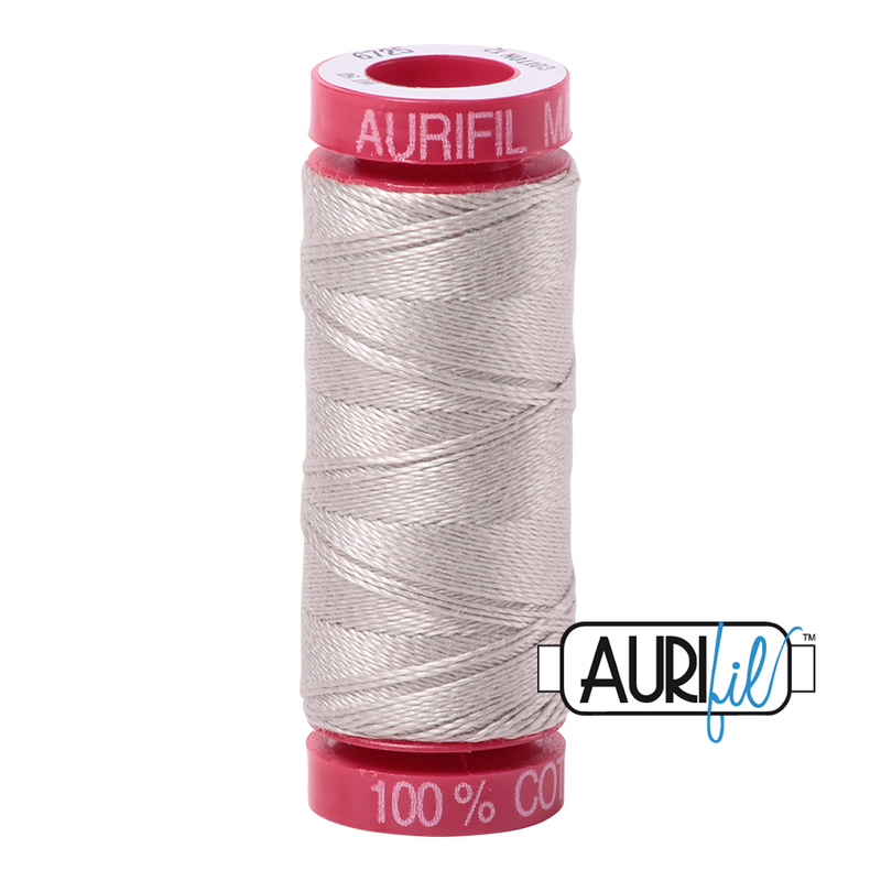 Aurifil Cotton Mako 6725 Moondust Thread Ne 12 50m