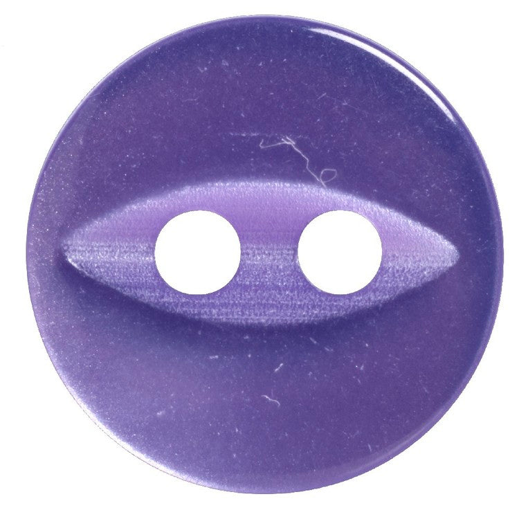 HEMLINE BUTTONS Fish Eye 2 Hole Round 11mm LILAC
