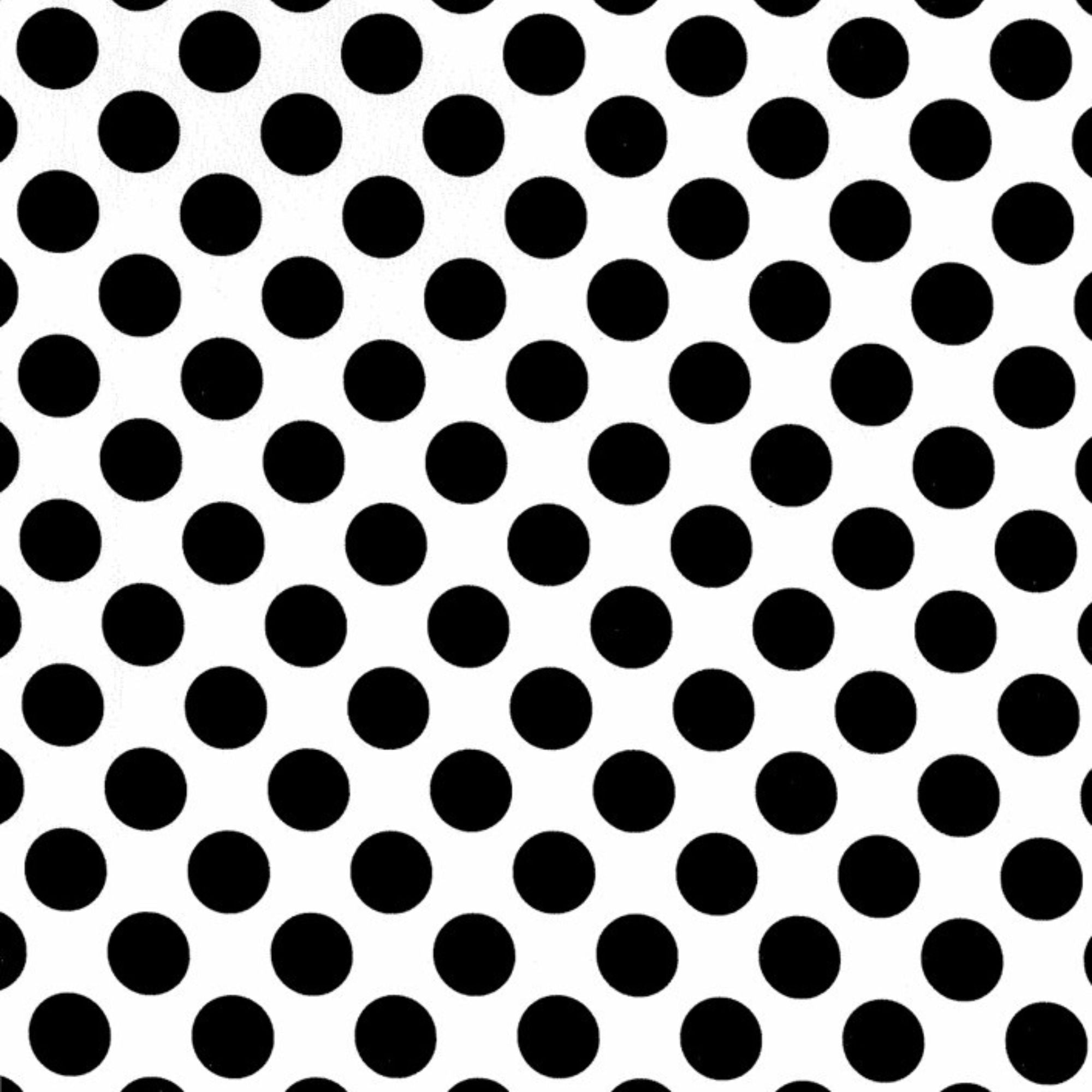 Blockstar Fabrics - Black and White Collection - 3/4 Inch Black Spot on White BF-86