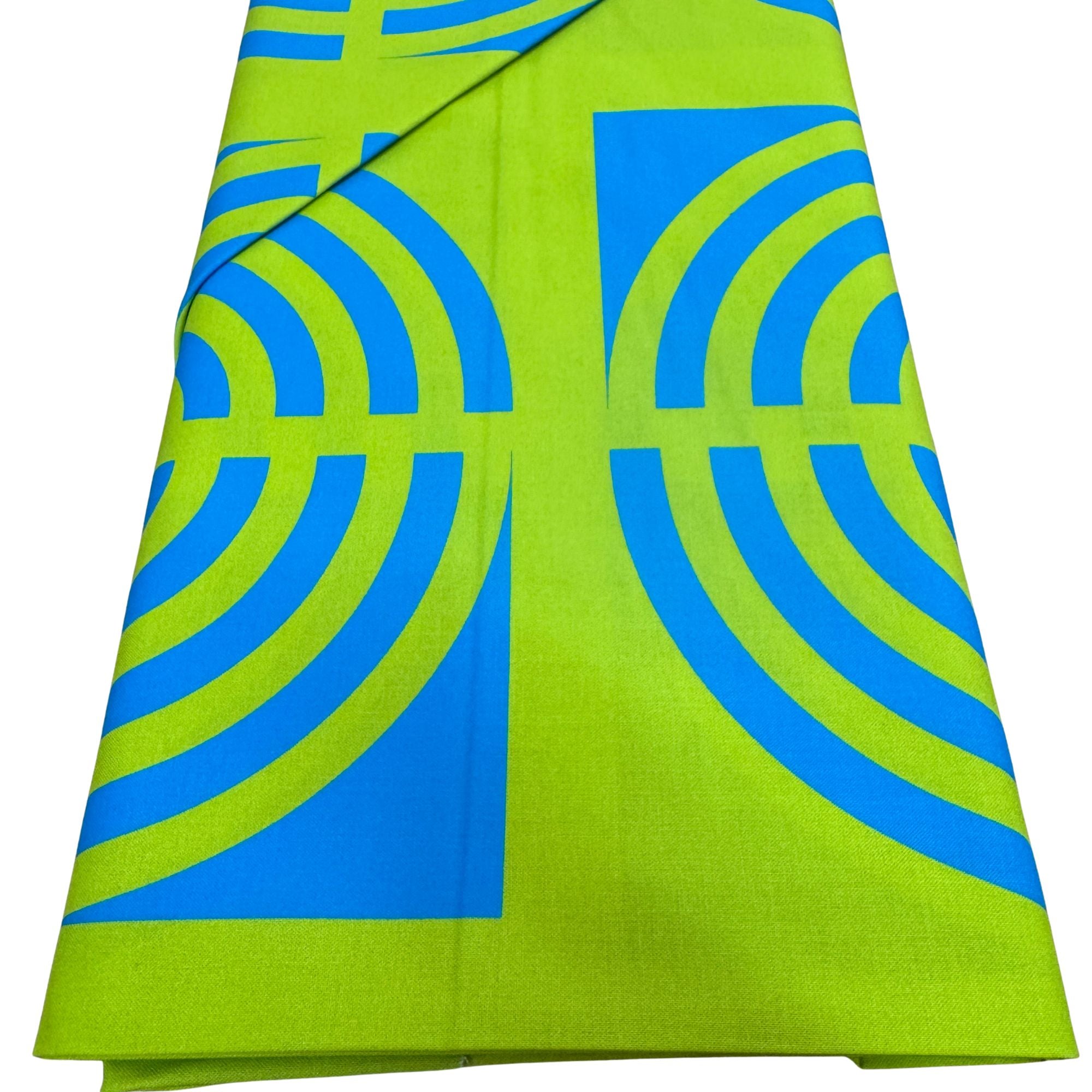 Blockstar Fabrics - Circus - 1/2 Inch Circle Block Retro Lime Blue BF-5 BOLT