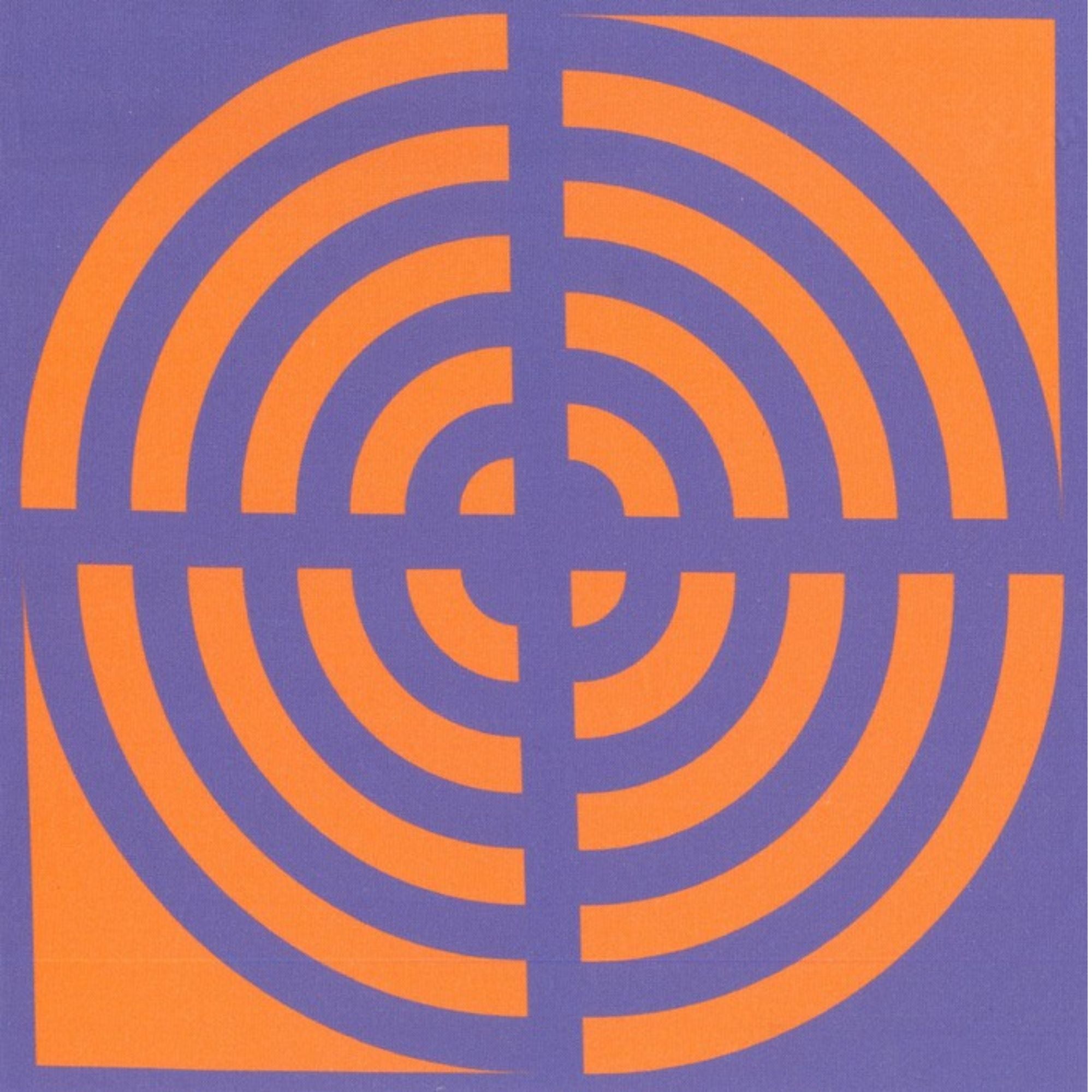 Blockstar Fabrics - Circus - 1/2 Inch Circle Block Retro Pink Blue BF-7