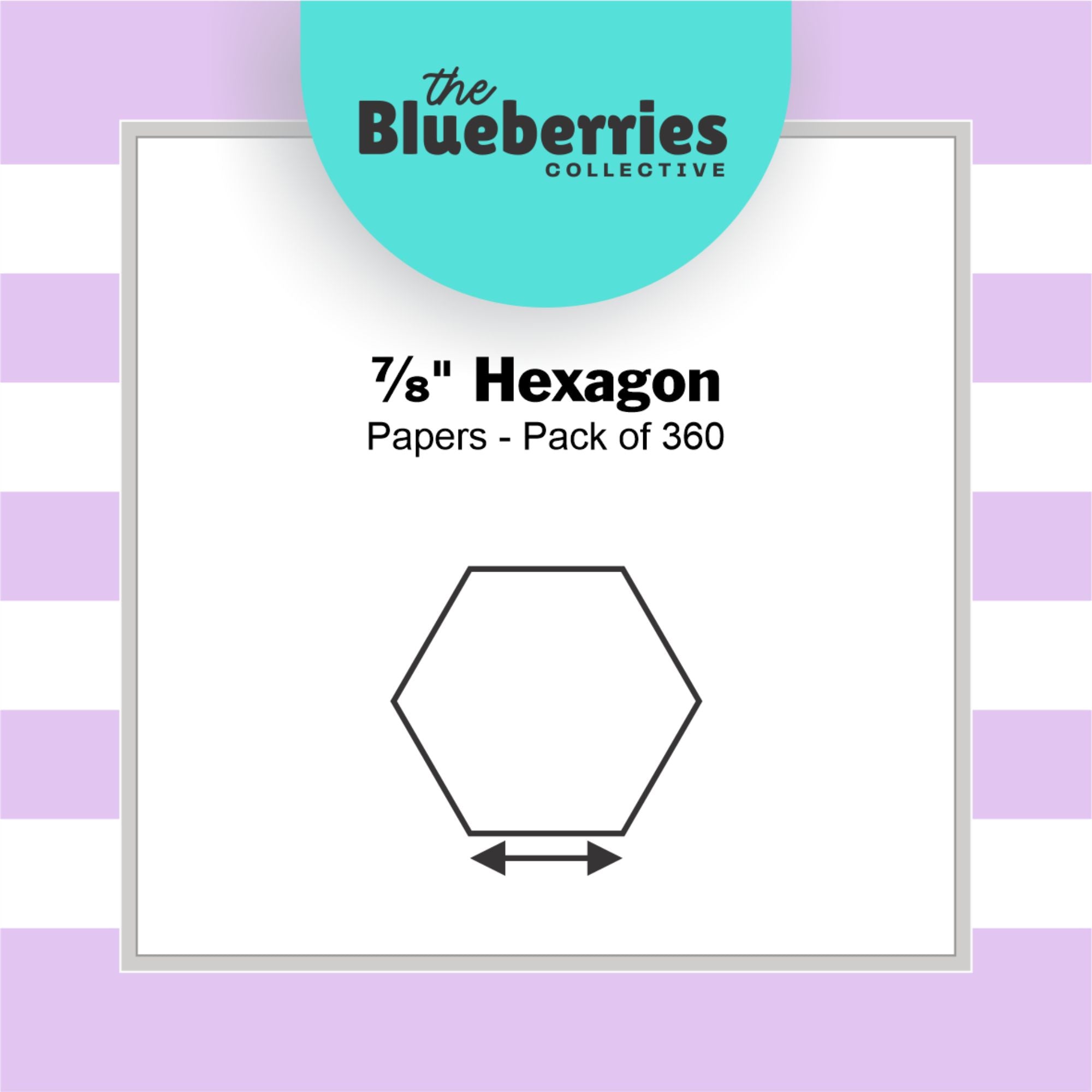 Blueberries Collective: English Paper Piecing Hexagons 7/8 Inch 360 pcs