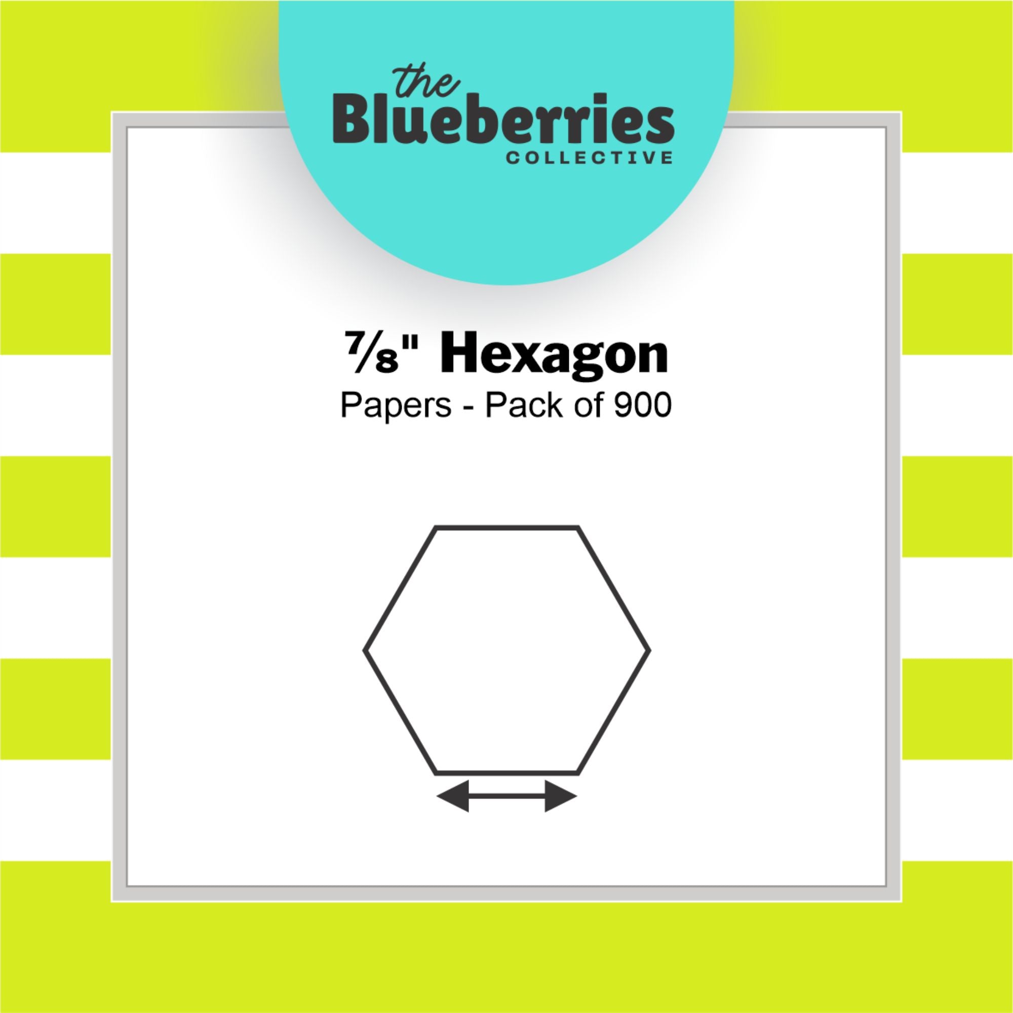 Blueberries Collective: English Paper Piecing Hexagons 7/8 Inch 900 pcs