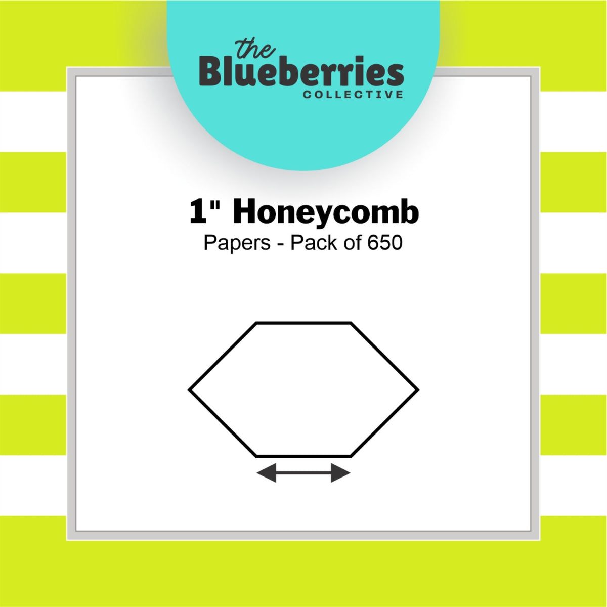 Blueberries Collective: English Paper Piecing Honeycomb 1 Inch