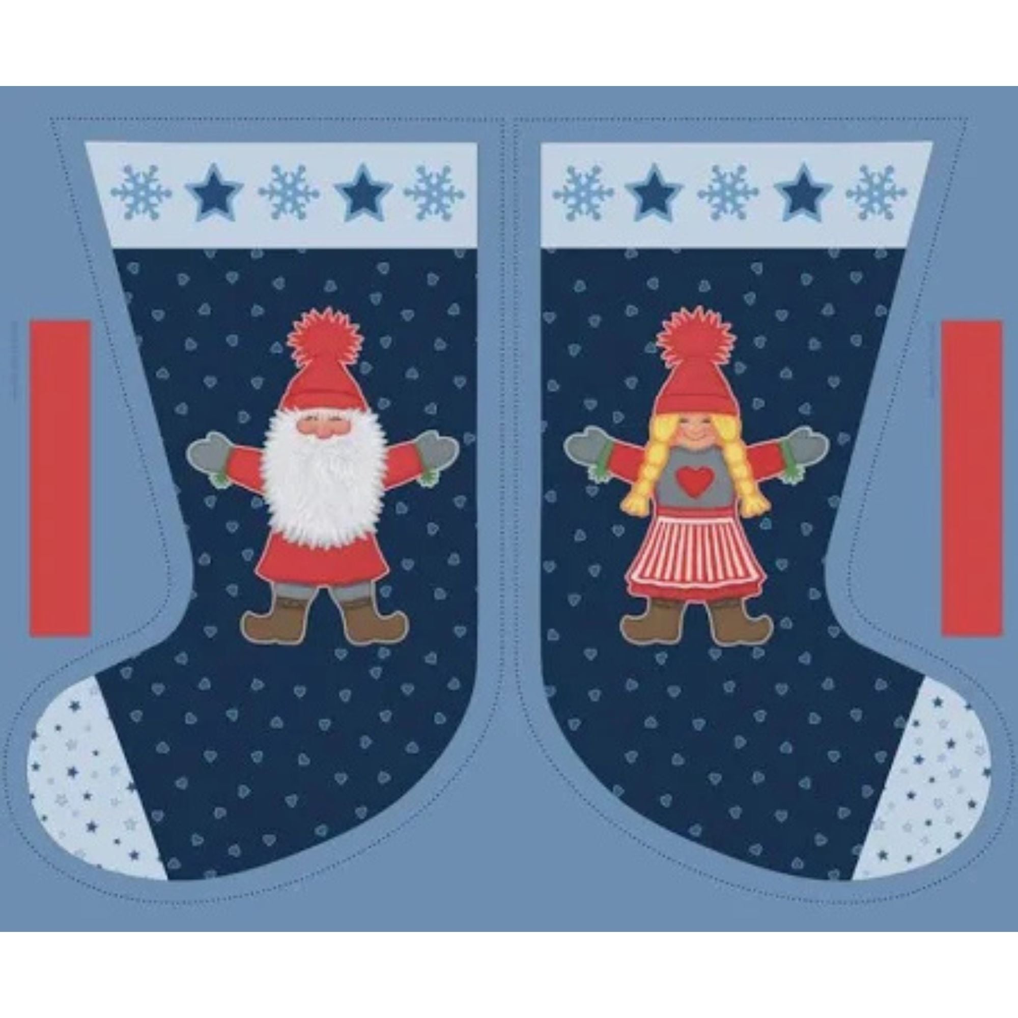 Tomten's Folklore Christmas - Christmas Stocking Panel CE56