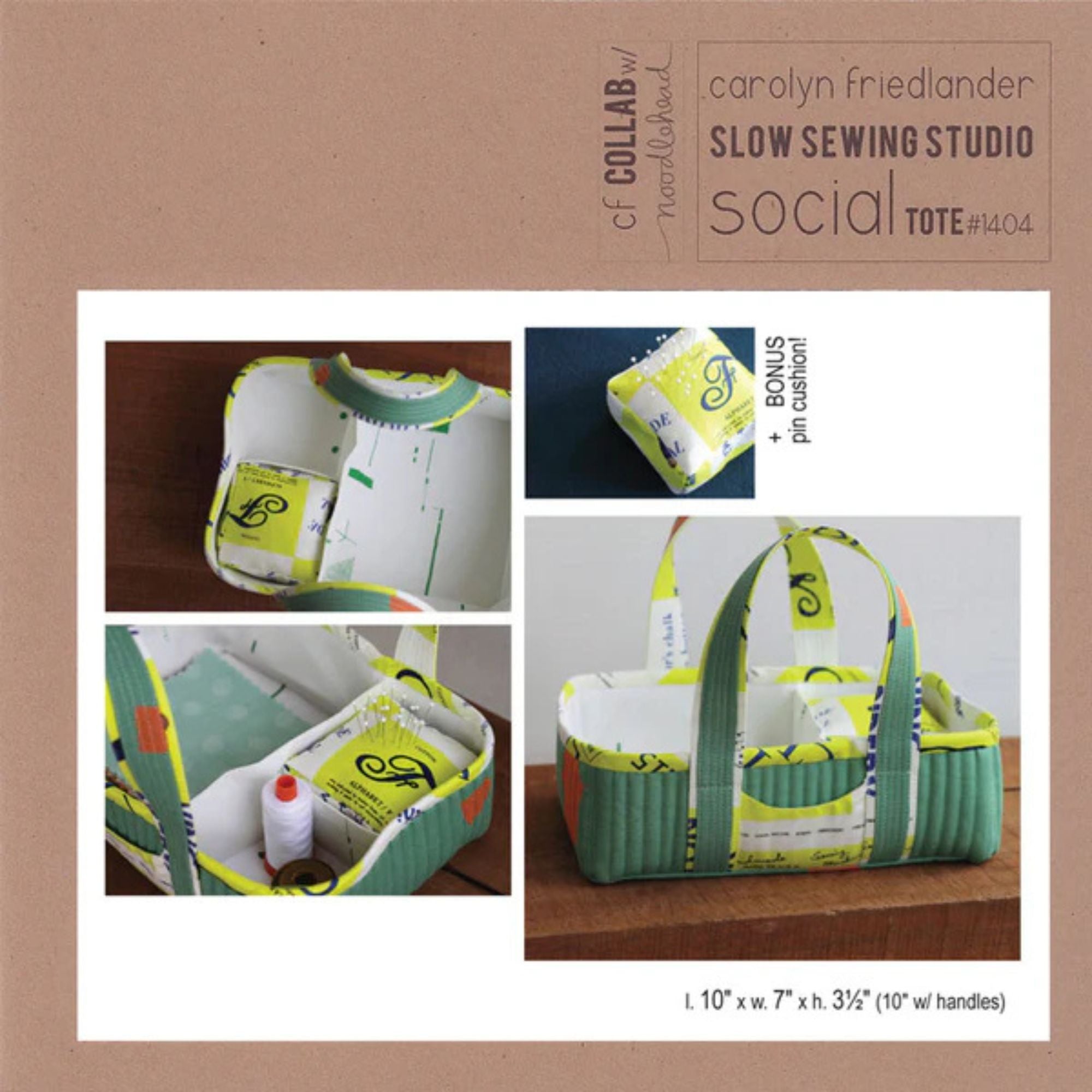 Carolyn Friedlander: Social Tote Pattern