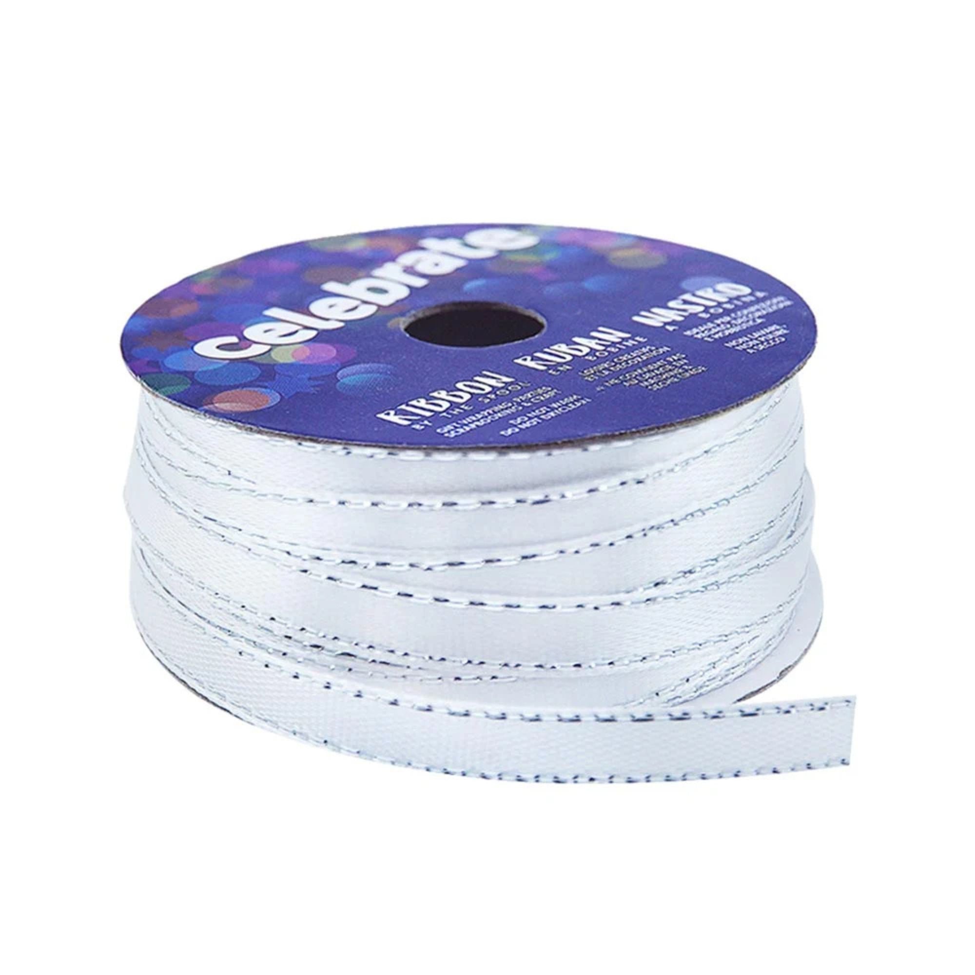 Celebrate Ribbon Satin with Metallic Edge 6mm x 5m