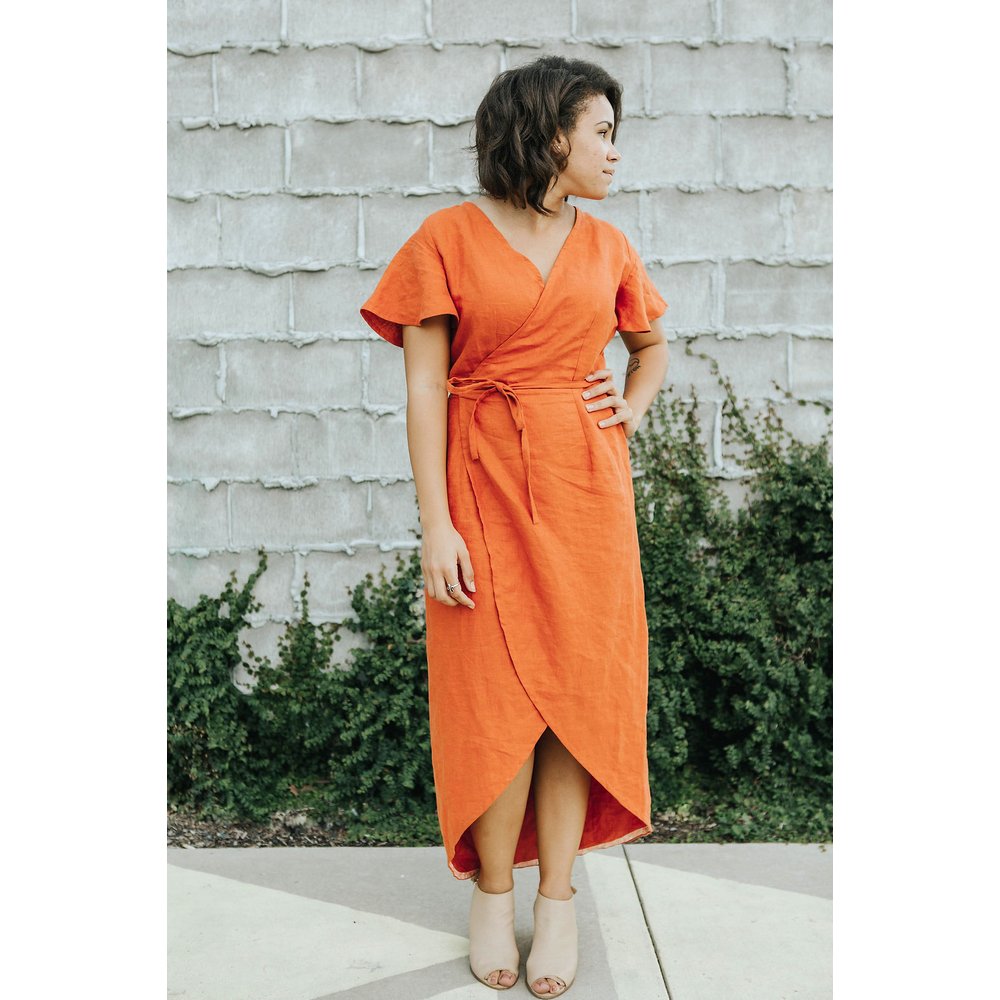 Sew to Grow Sewing Pattern: CharliAnne Wrap Dress