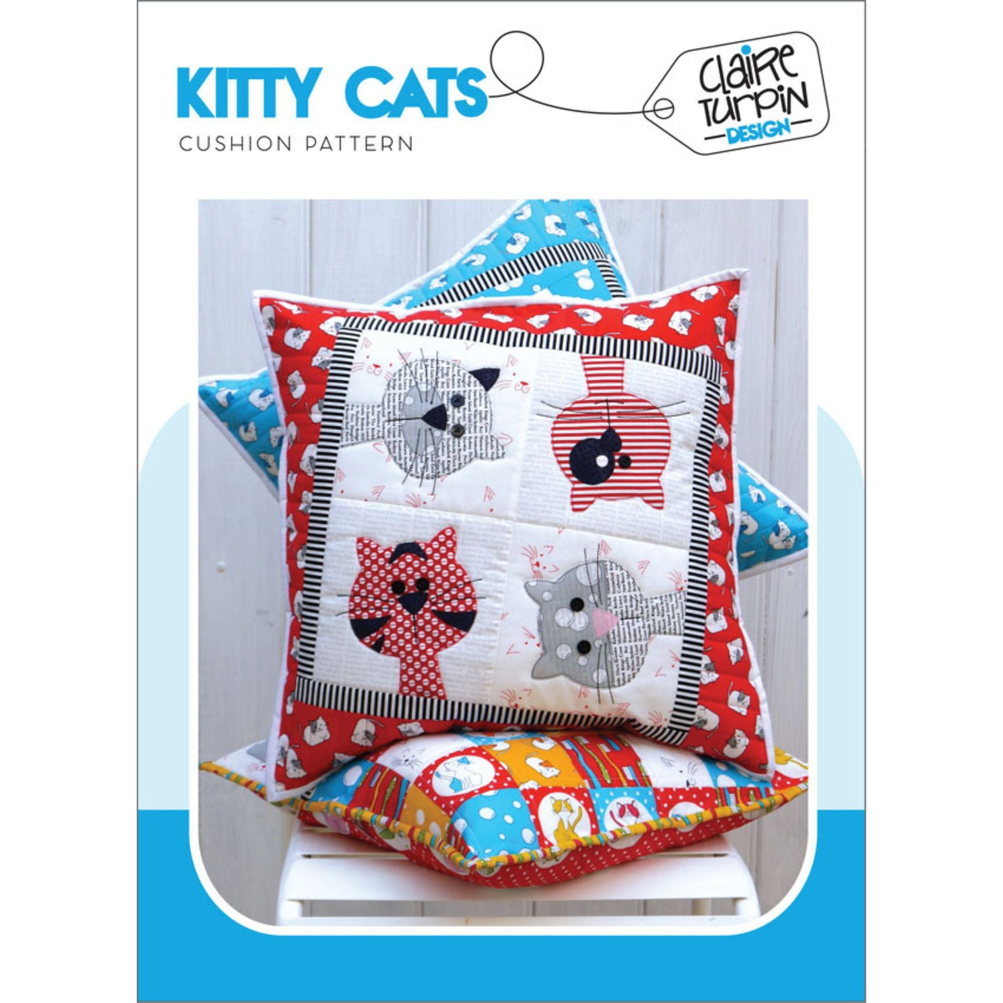 Claire Turpin Cushion Pattern: Kitty Cats Front Cover