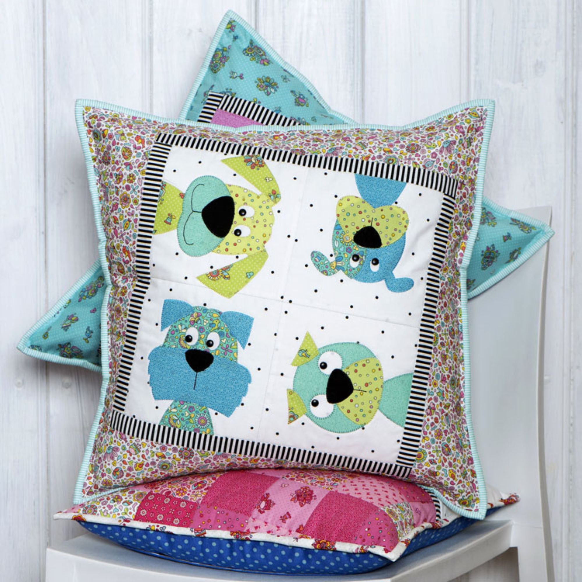 Claire Turpin Cushion Pattern: Woofers
