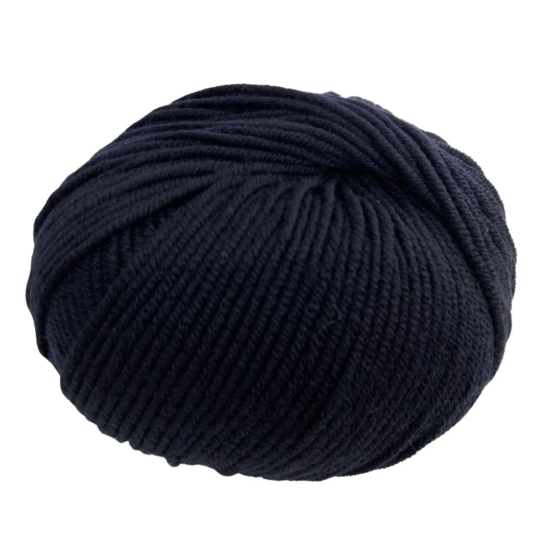 Cleckheaton SuperFine Merino Yarn 8 Ply 01 Black