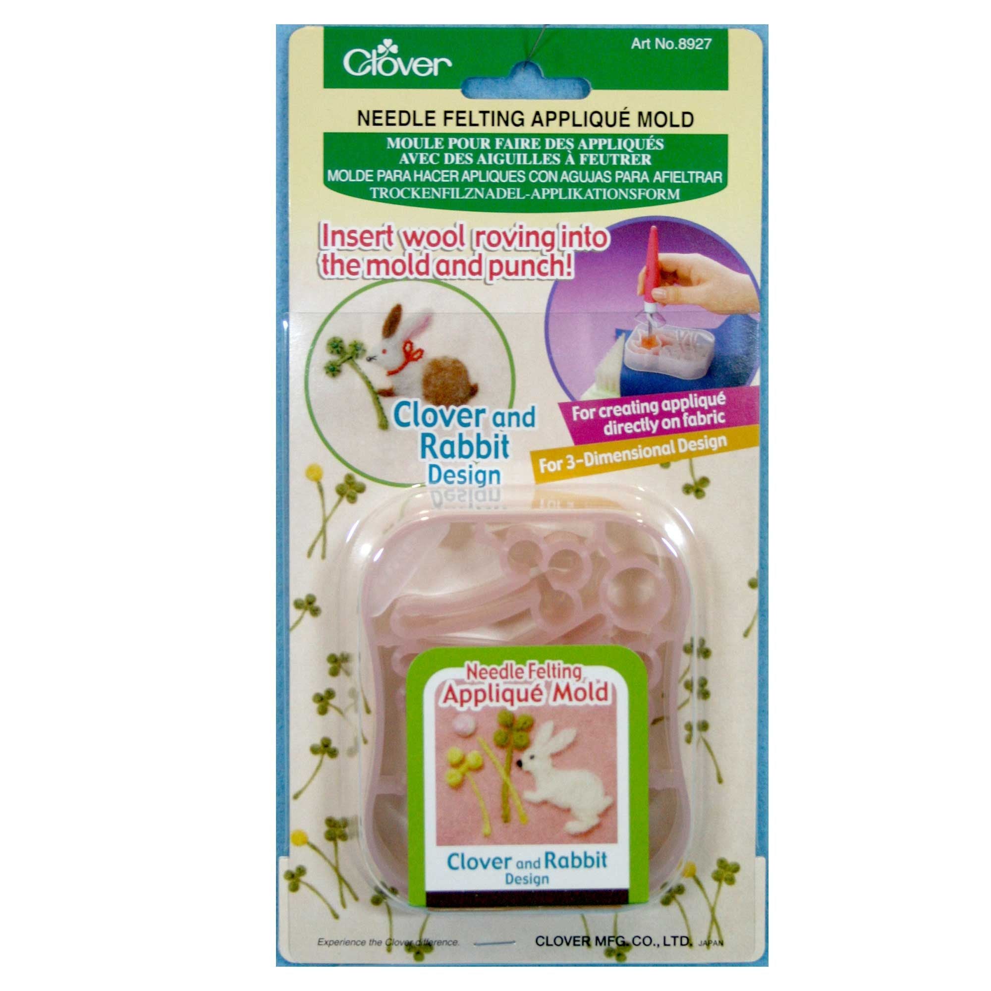 Clover Felting Needles Applique Mould Clover and Rabbit 308927
