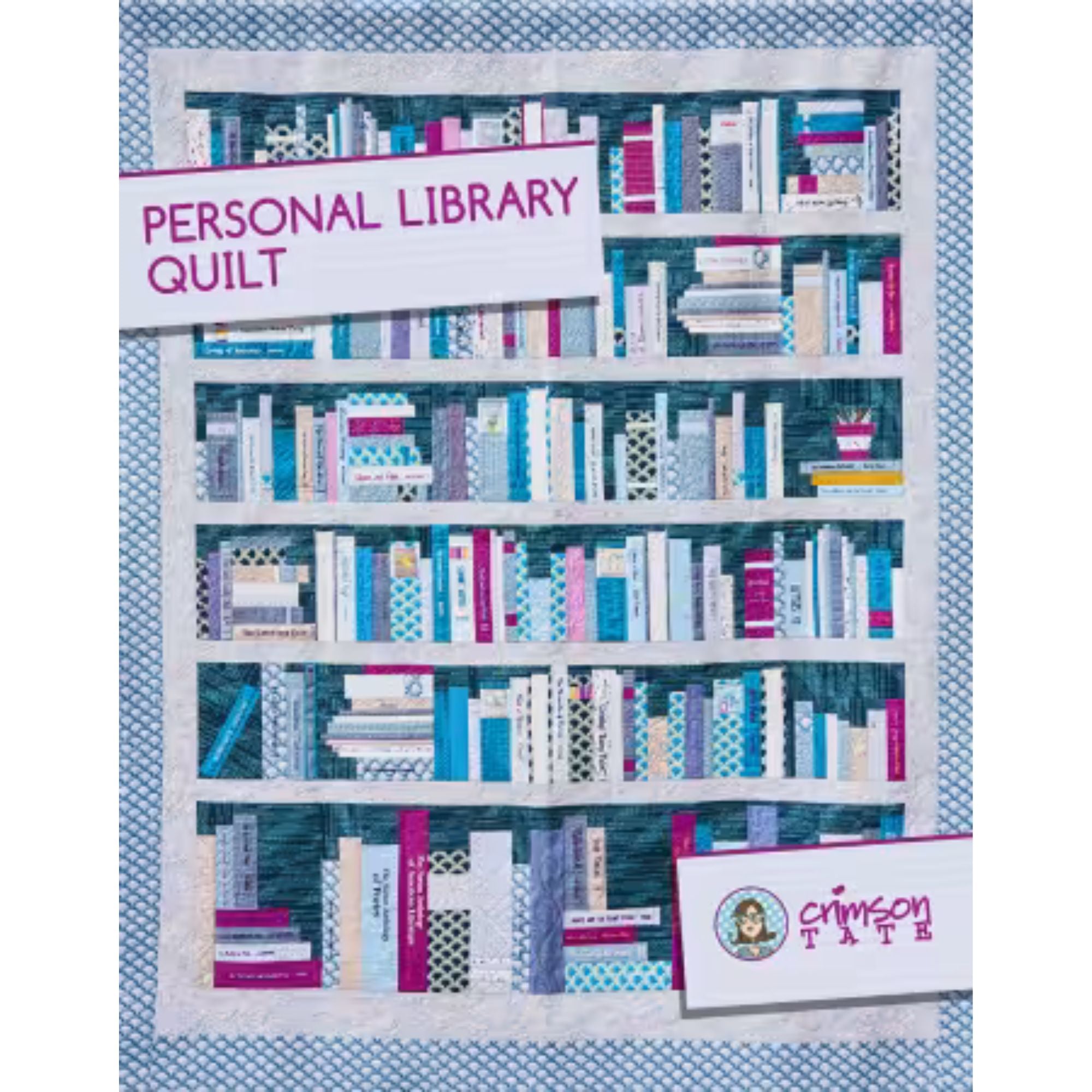 Crimson Tate Quilt Pattern: Personal Library Quilt