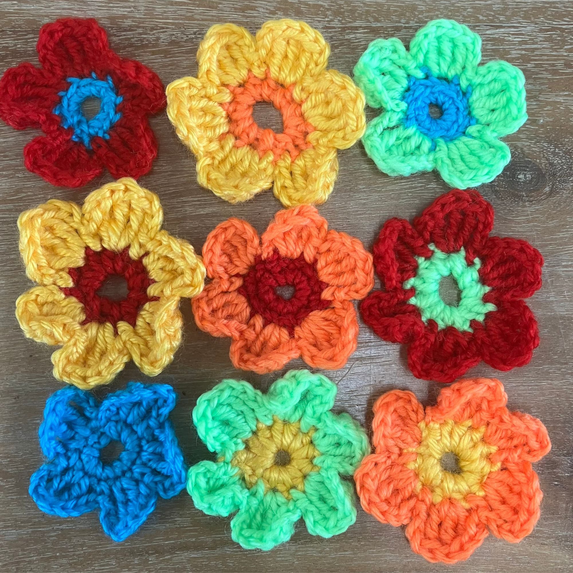 Learn to crochet flowers