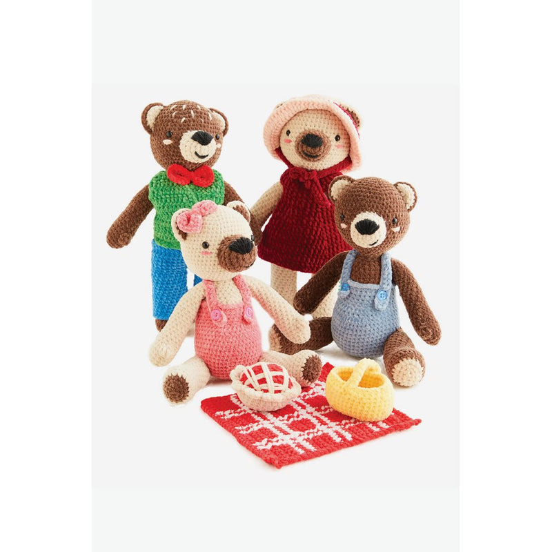 DMC Happy Chenille Amigurumi Book 6 Teddy Bears