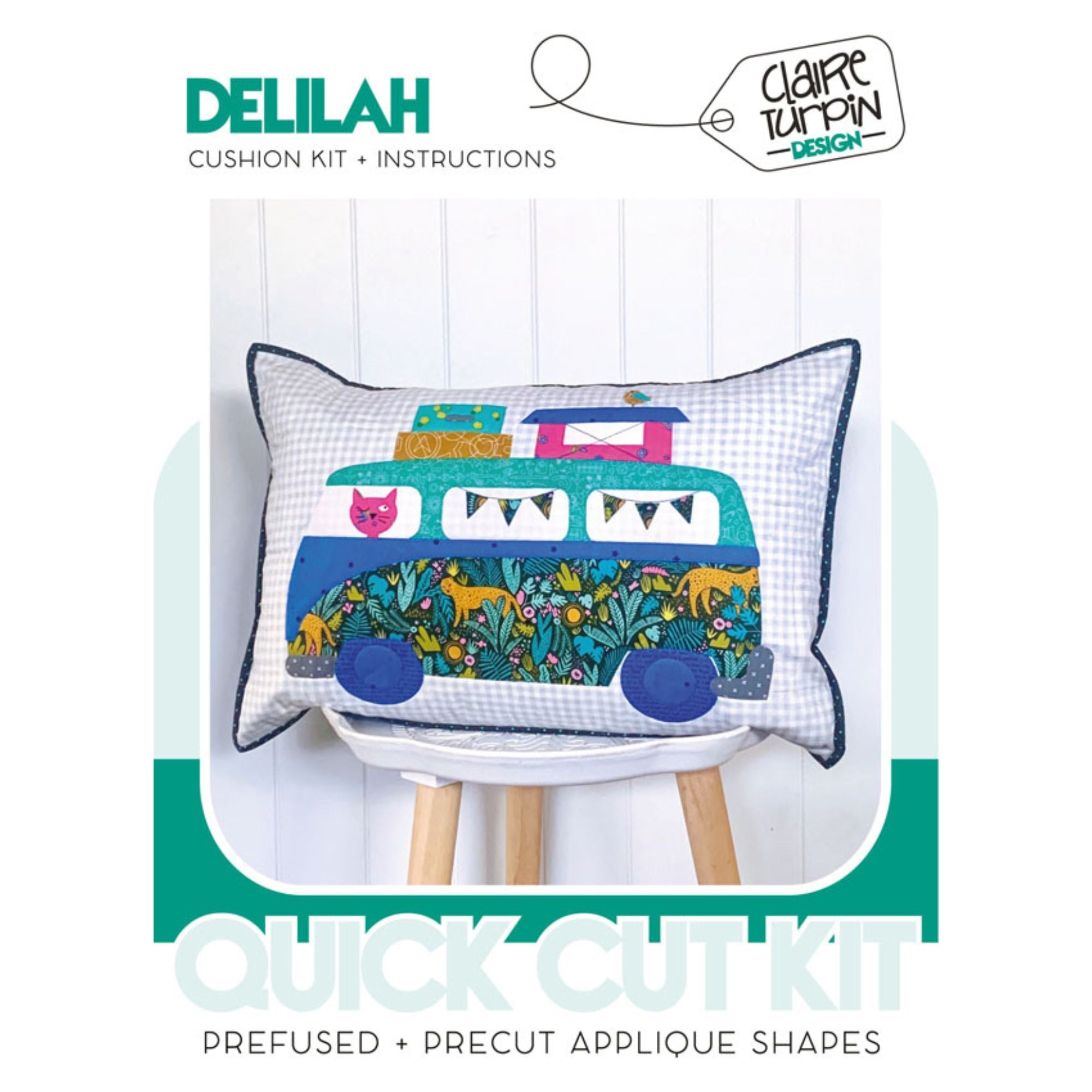 Delilah's Day Out - Cushion Kit - Claire Turpin Designs