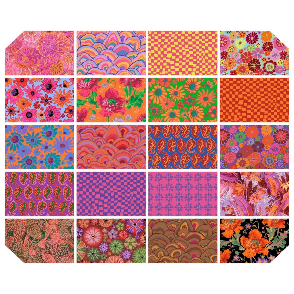 FREESPIRIT Layer Cake - Kaffe Fassett Collective August 24 Hot FB610GP-AUGHOT