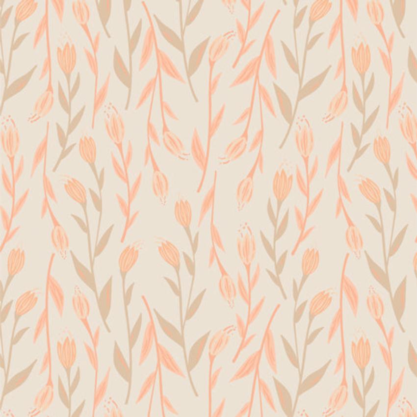 Art Gallery Fabrics: Nectarine Fusion - Whispers Inbloom FUS-NE-2402