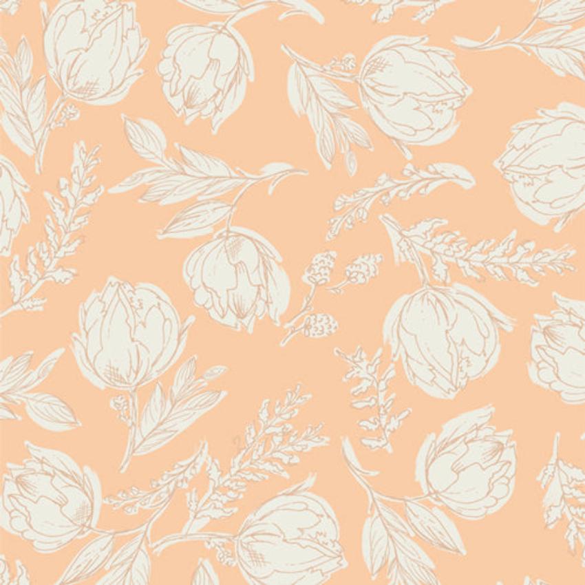 Art Gallery Fabrics: Nectarine Fusion - Unruly Terrace FUS-NE-2406