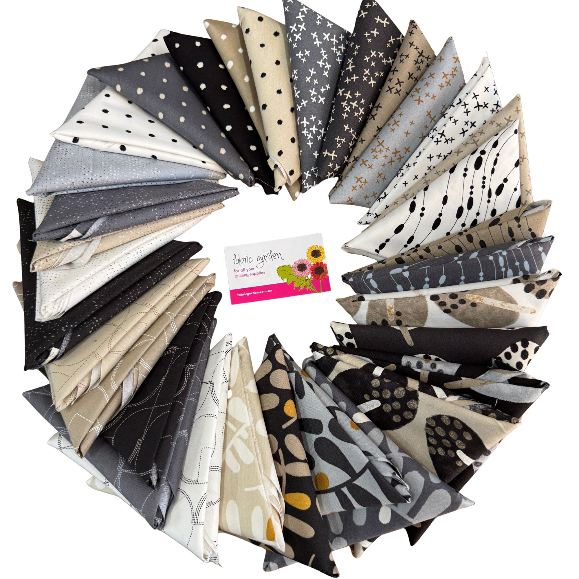 Fat Quarter Bundle: Mira by Zen Chic MODA 32 pcs Fanned