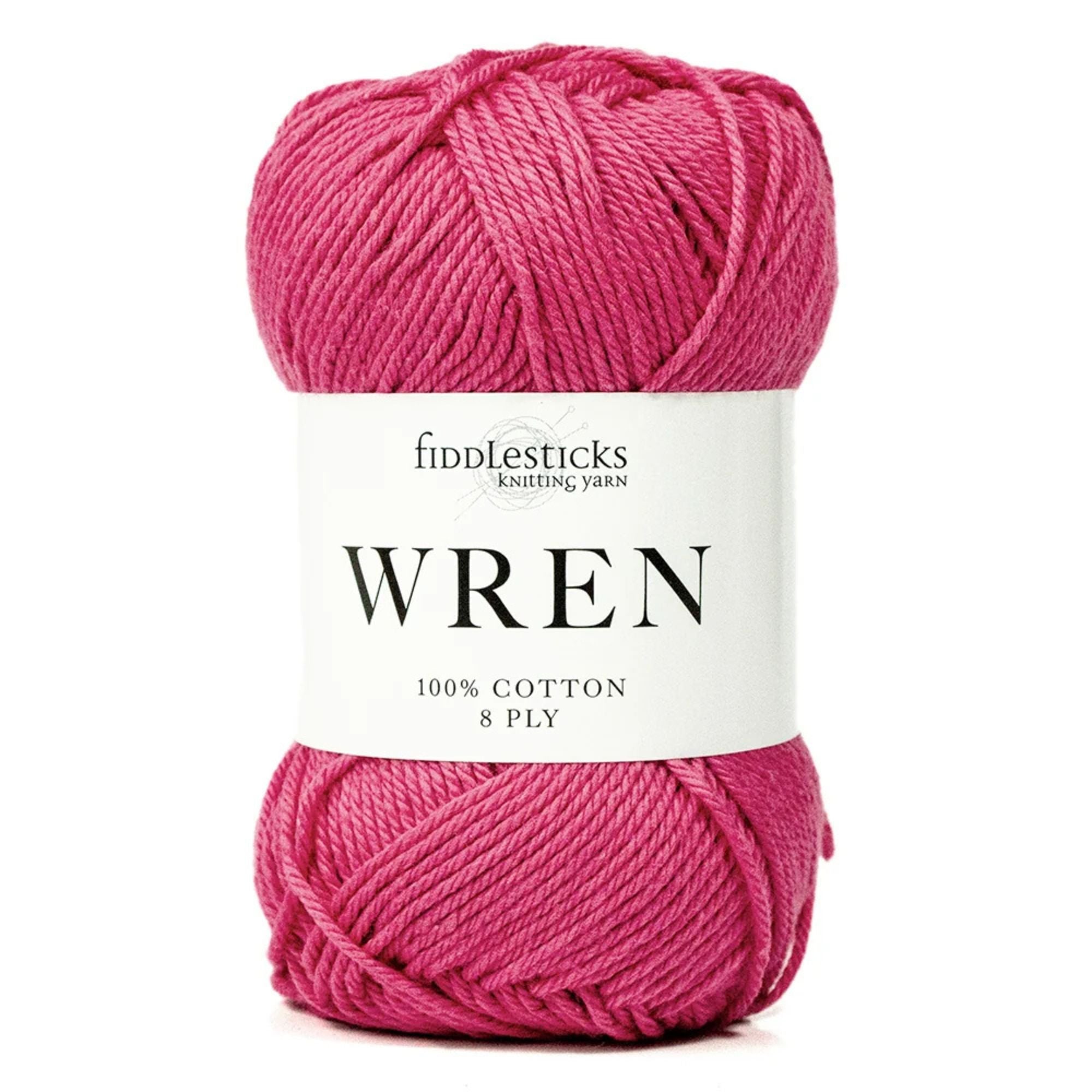 Fiddlesticks Wren Cotton 4 Ply 100% Cotton 8 Ply Yarn W013 Rouge