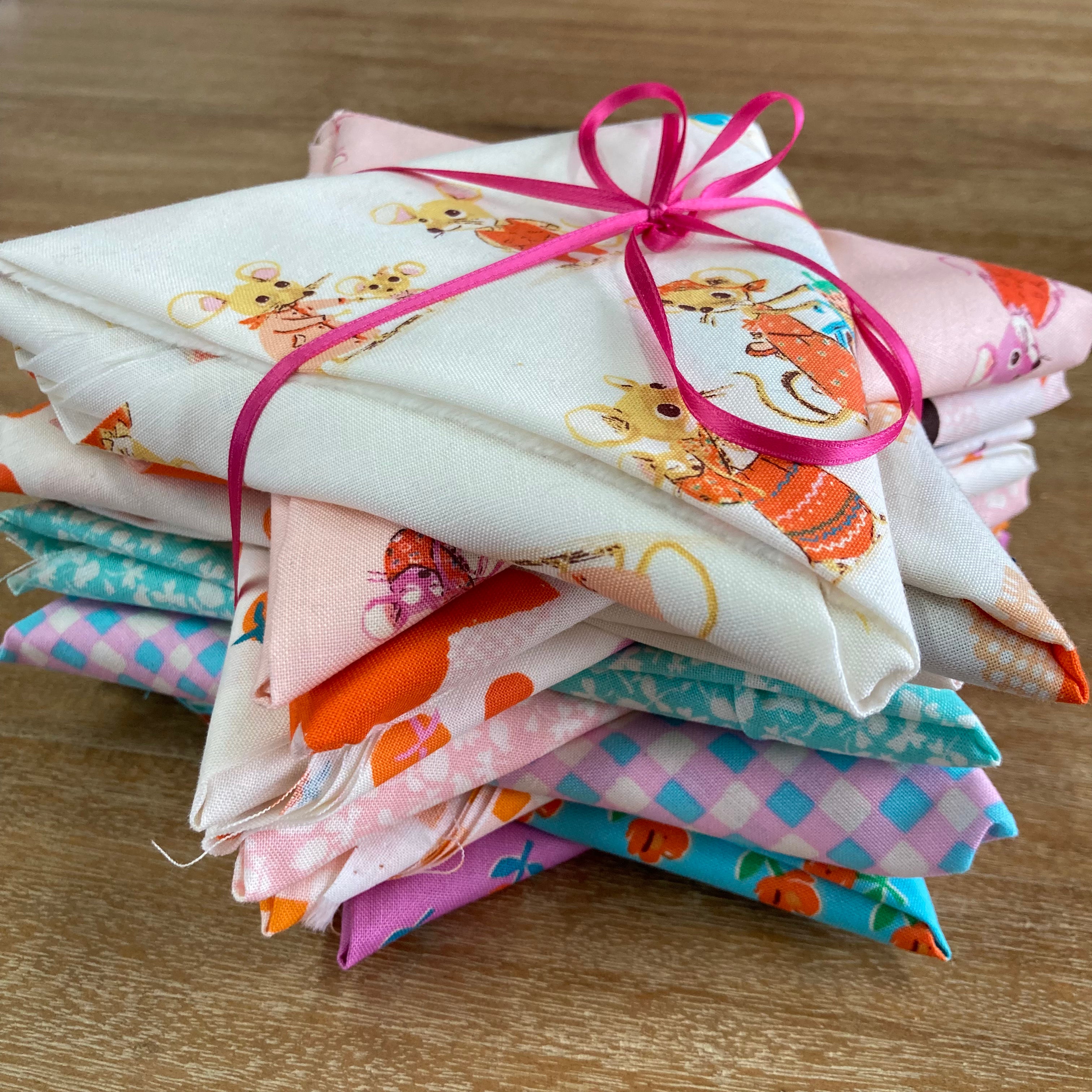 Fat Quarter Bundle: Heather Ross: Country Mouse 12pcs