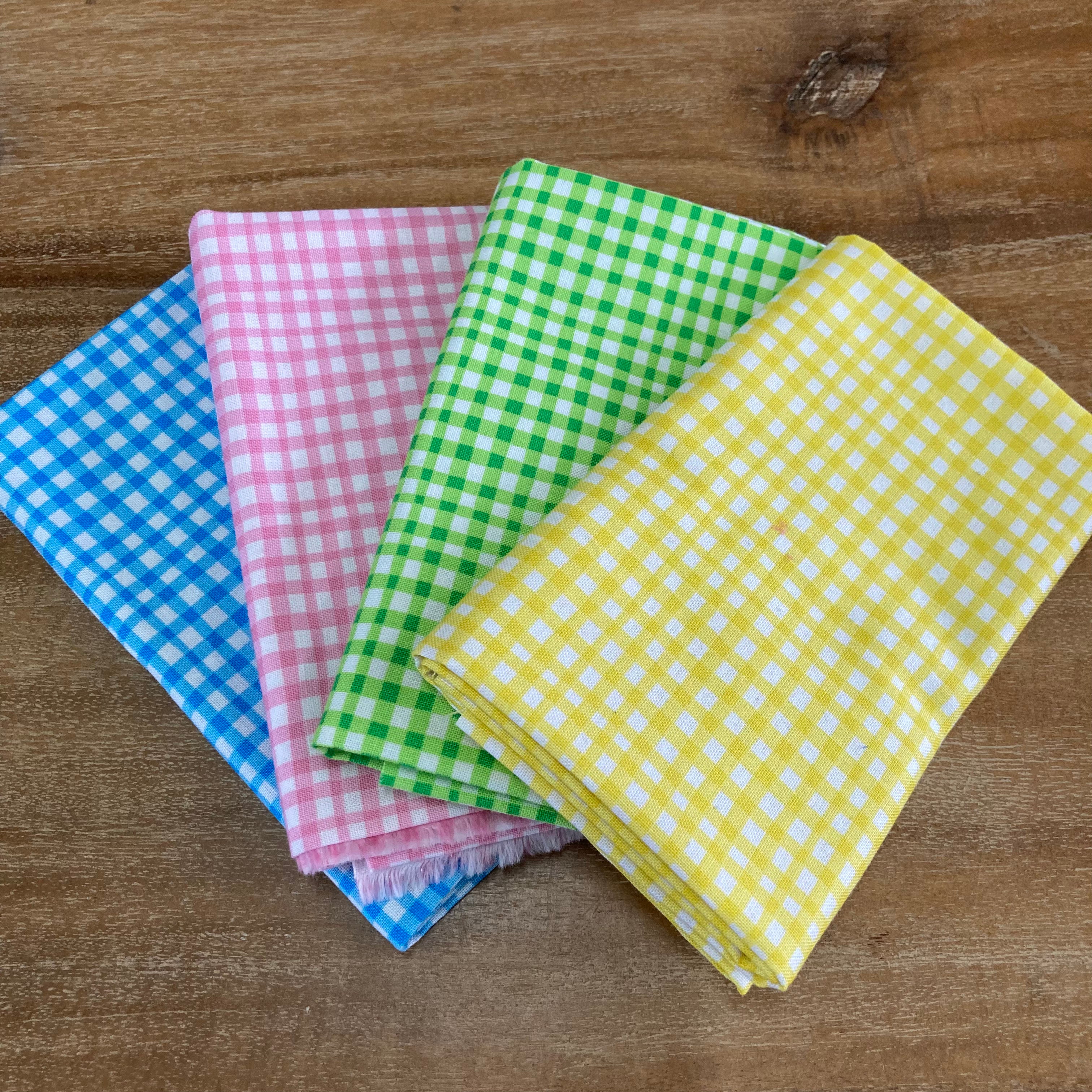 Fat Quarter Bundle: Michael Miller Ginghams 4pc