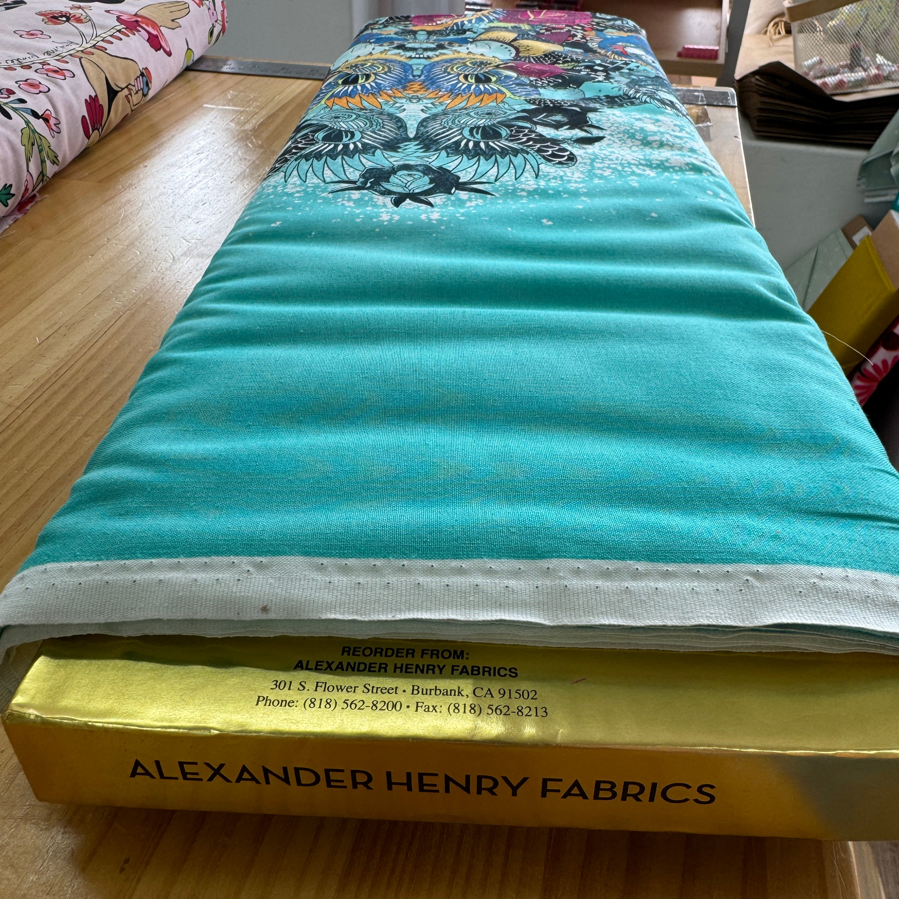 Alexander Henry Fabrics: Nicoles Prints - Xanadu Turquoise 8874A