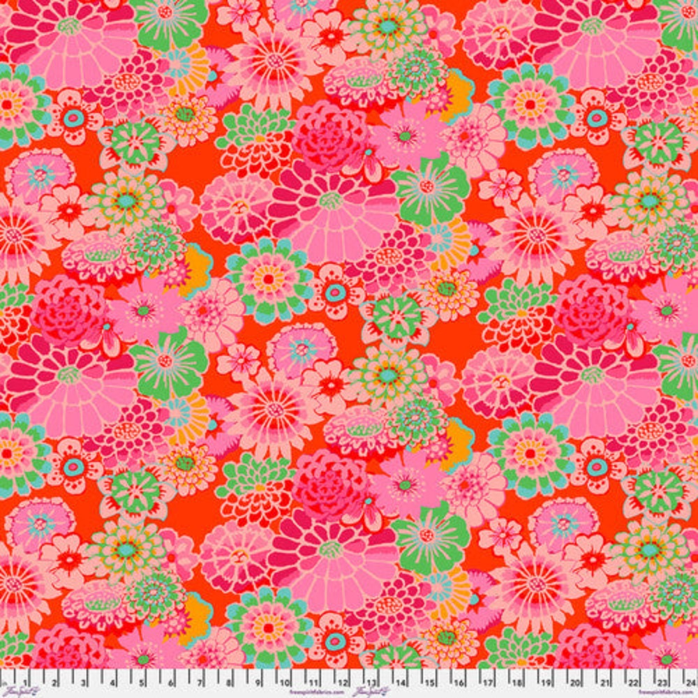 Kaffe Fassett Asian Circles in Tomato GP89-RED