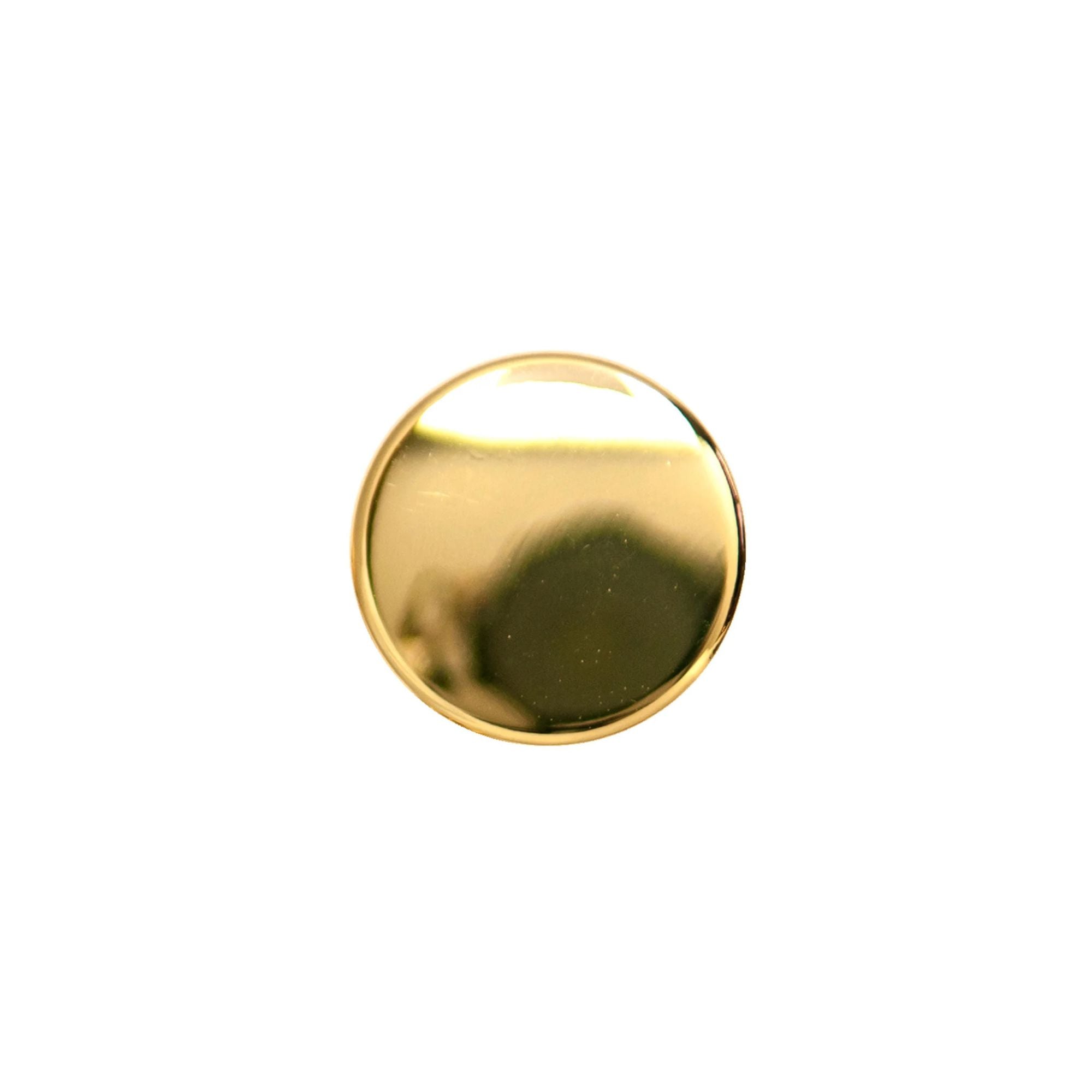 HEMLINE BUTTONS Gold Metal / Brushed Shank Size 24 15mm