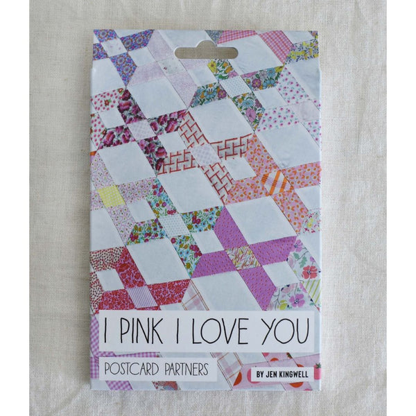Jen Kingwell Designs: I Pink I Love You Postcard Partner