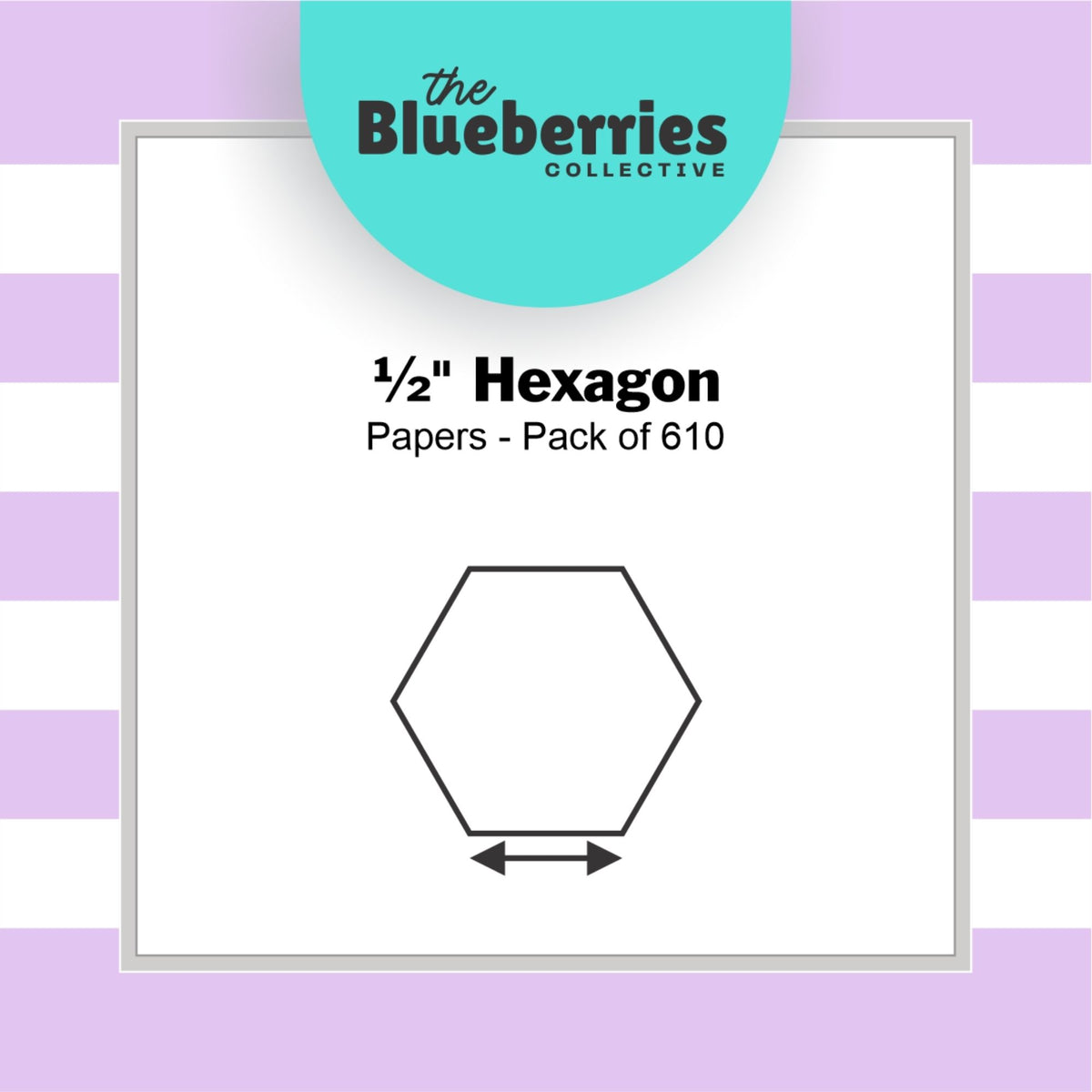 Blueberries Collective: English Paper Piecing Hexagons 1/2 Inch