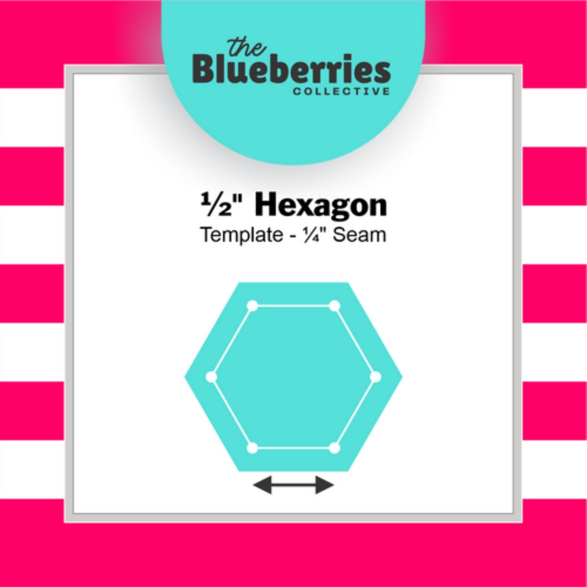 Blueberries Collective: English Paper Piecing Hexagons 1/2 Inch