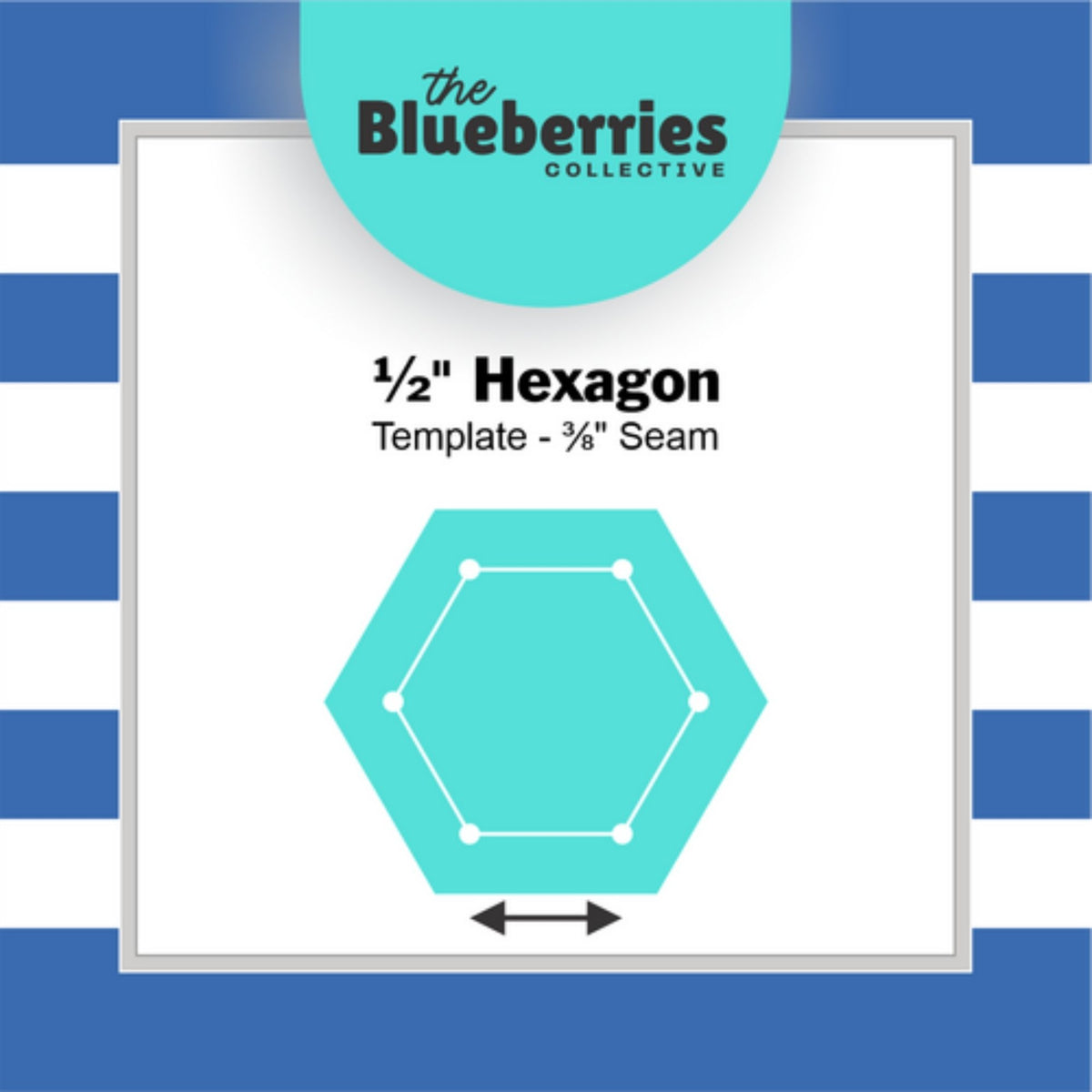 Blueberries Collective: English Paper Piecing Hexagons 1/2 Inch