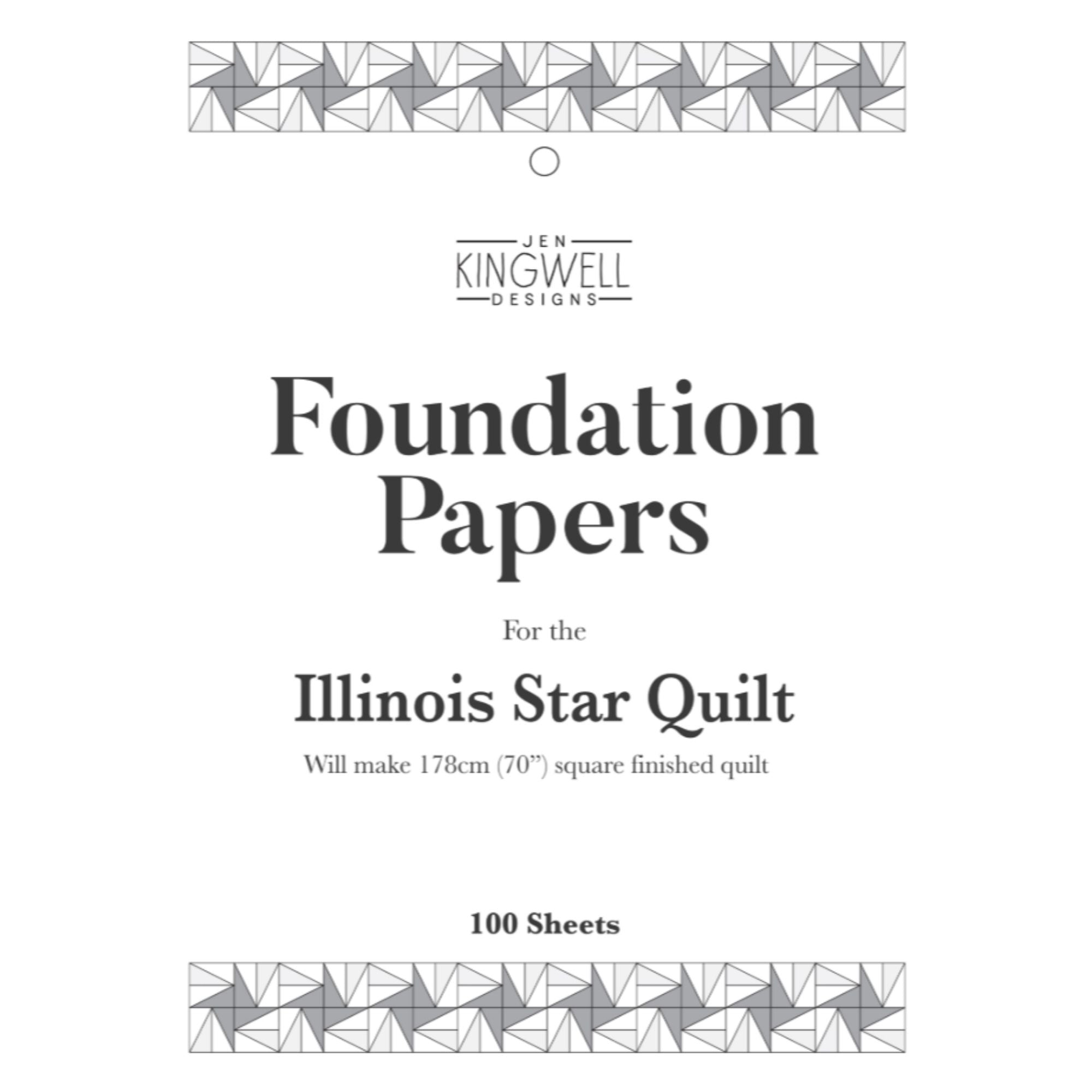 Jen Kingwell Designs: Illinois Quilt Foundation Papers