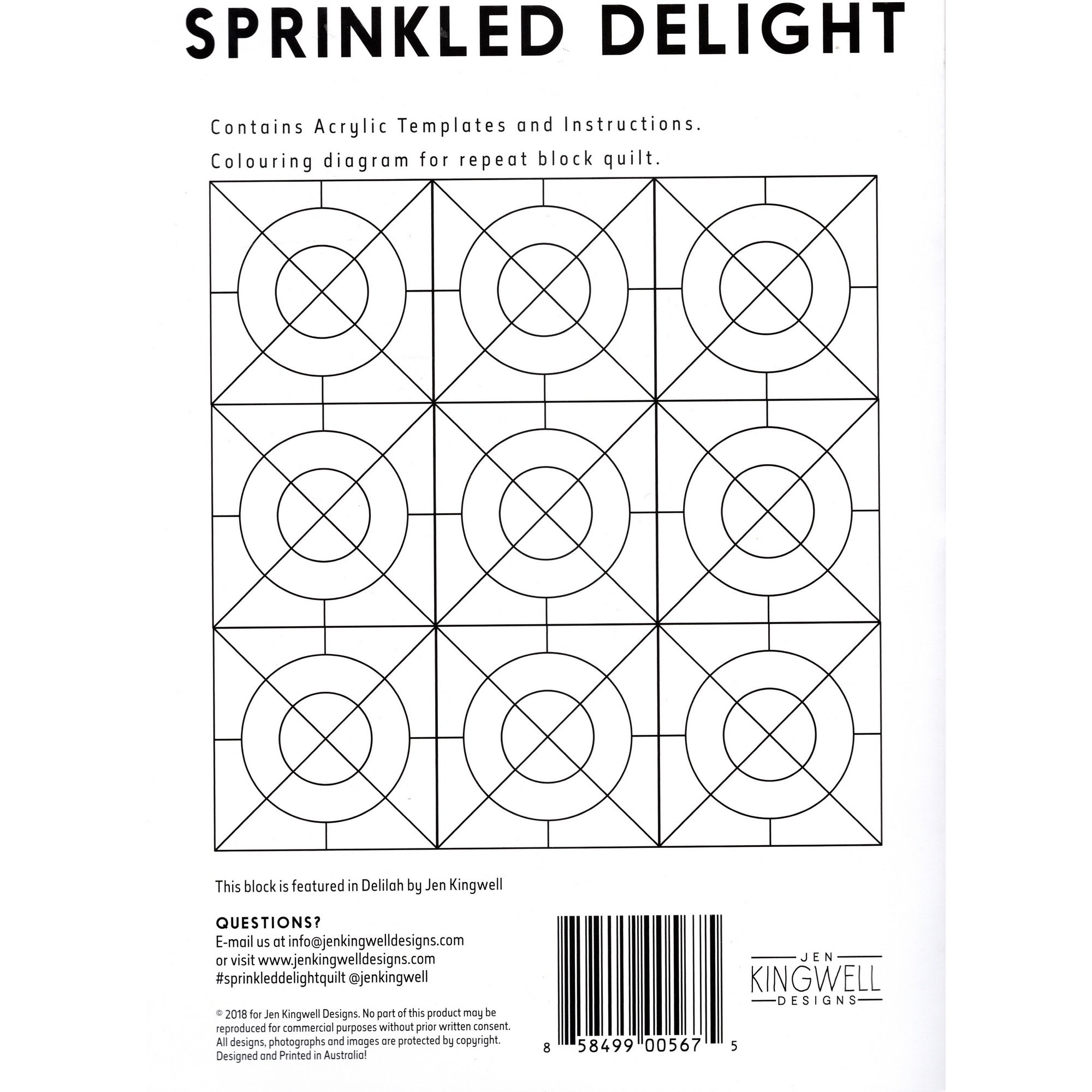 Jen Kingwell Designs: Sprinkled Delight Tempter