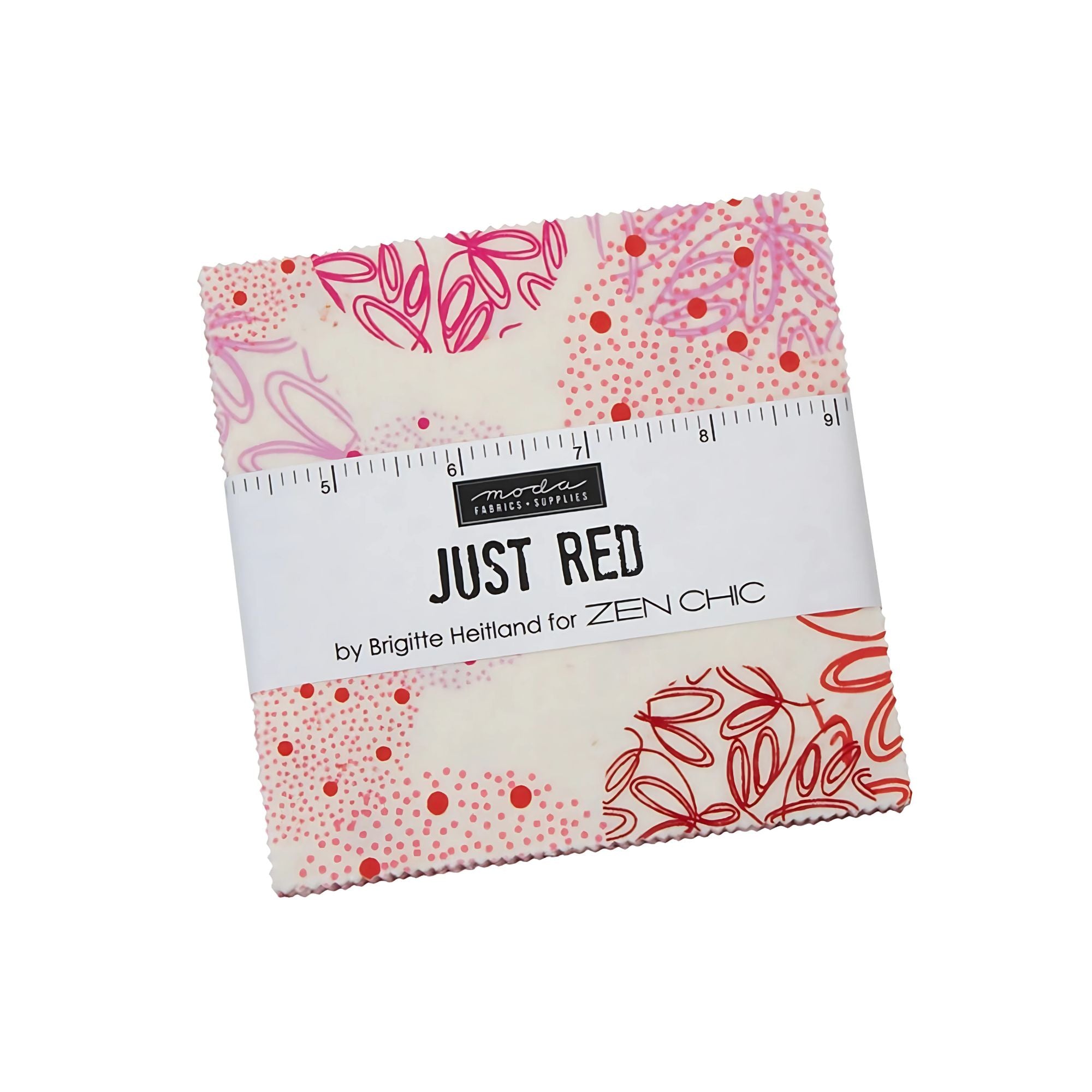 MODA Charm Square: Just Red by Brigitte Heitland ZEN CHIC