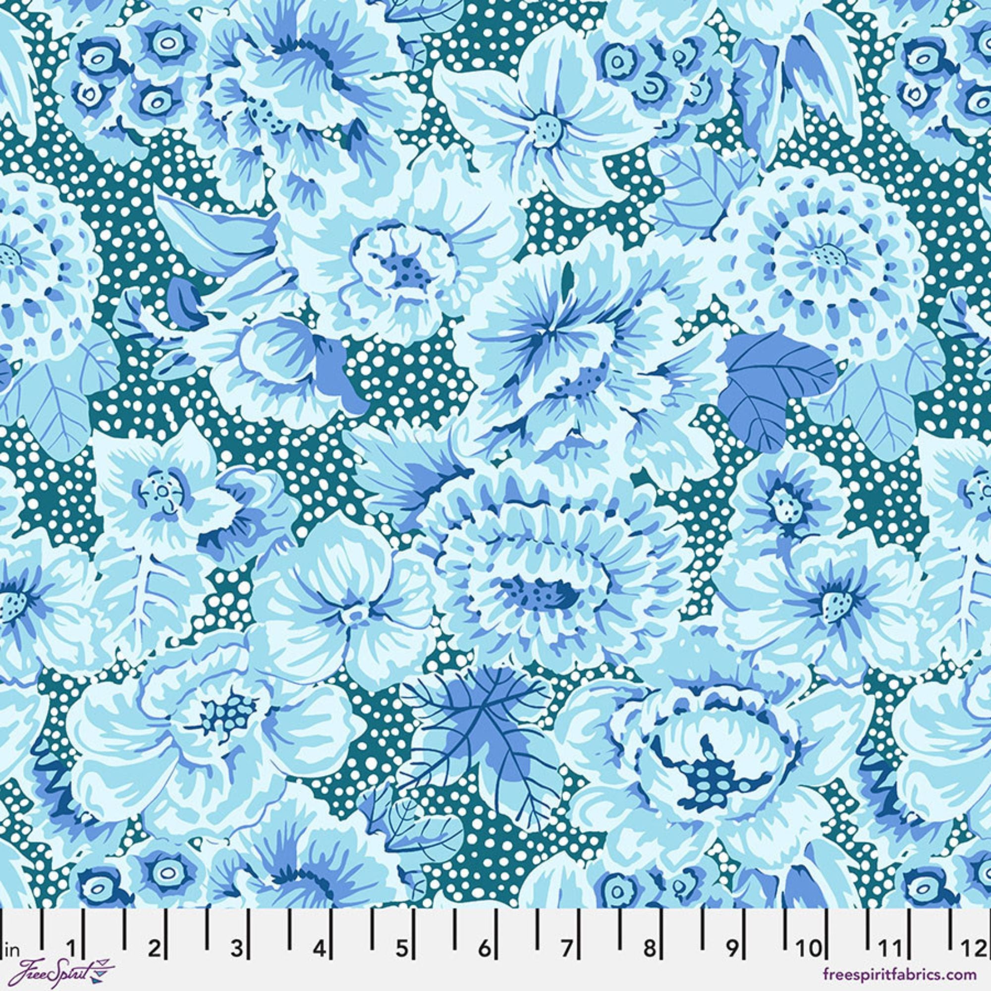Kaffe Fassett: From the Archives Floral with Dots PWGP002-BLUE